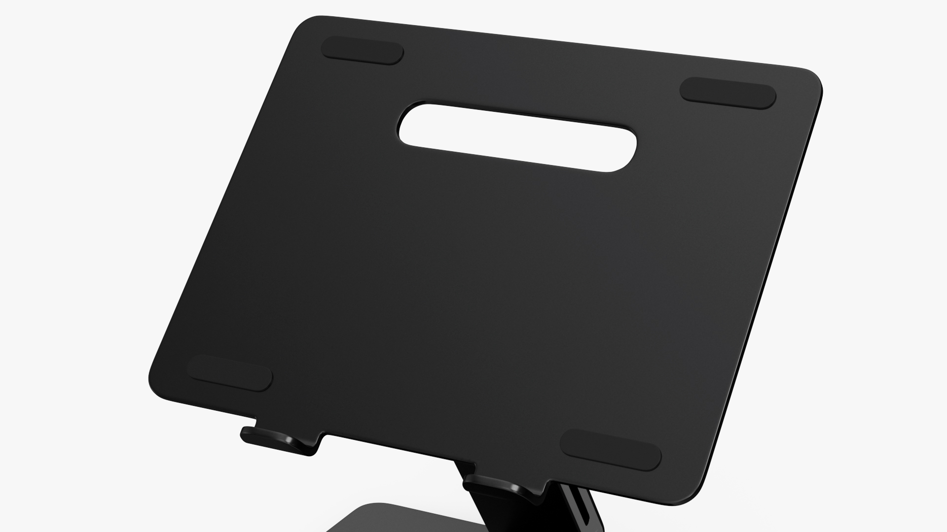 3D Adjustable Laptop Holder Stand Black