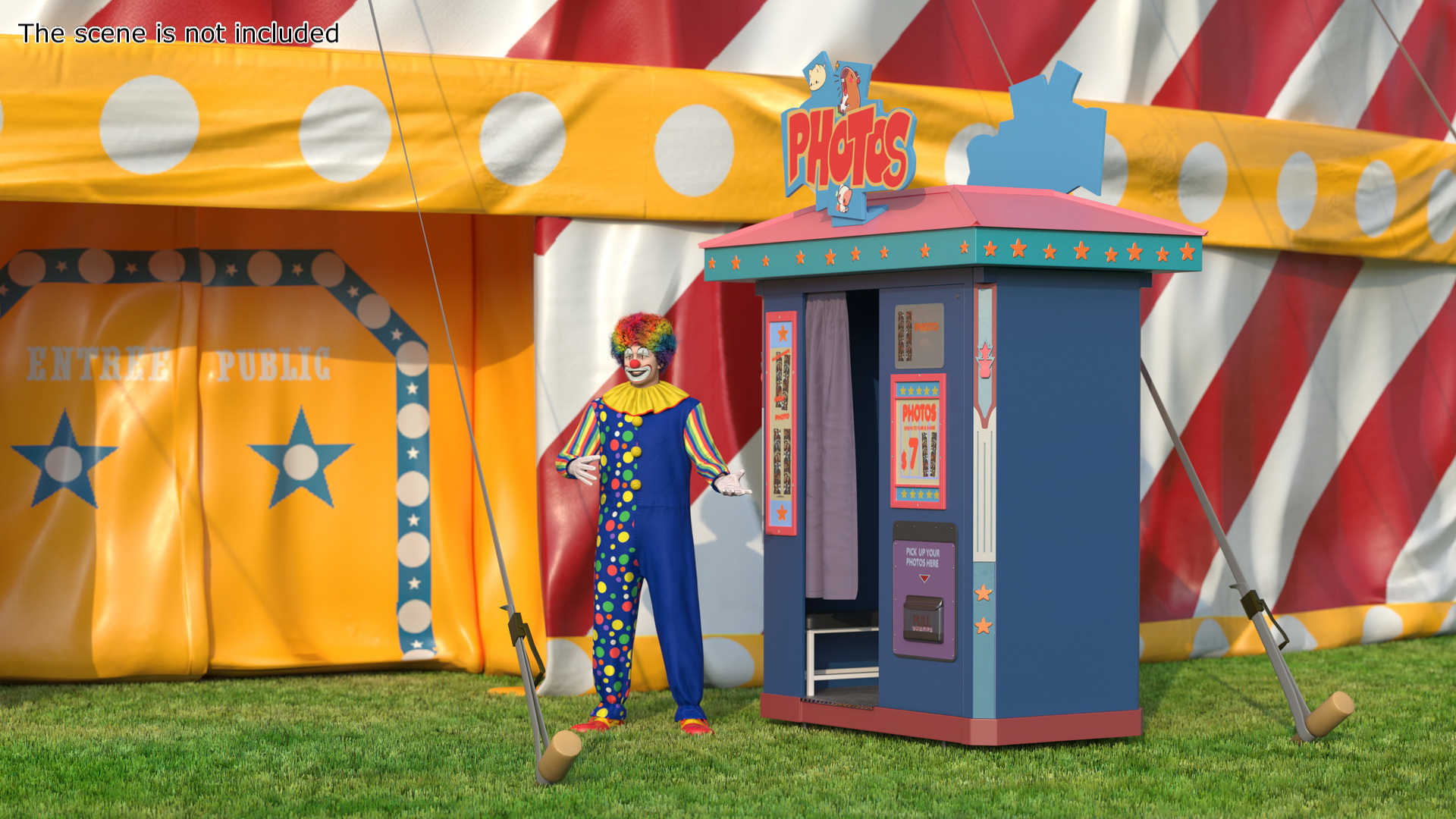 Photo Booth for Disney Park Amusement 3D