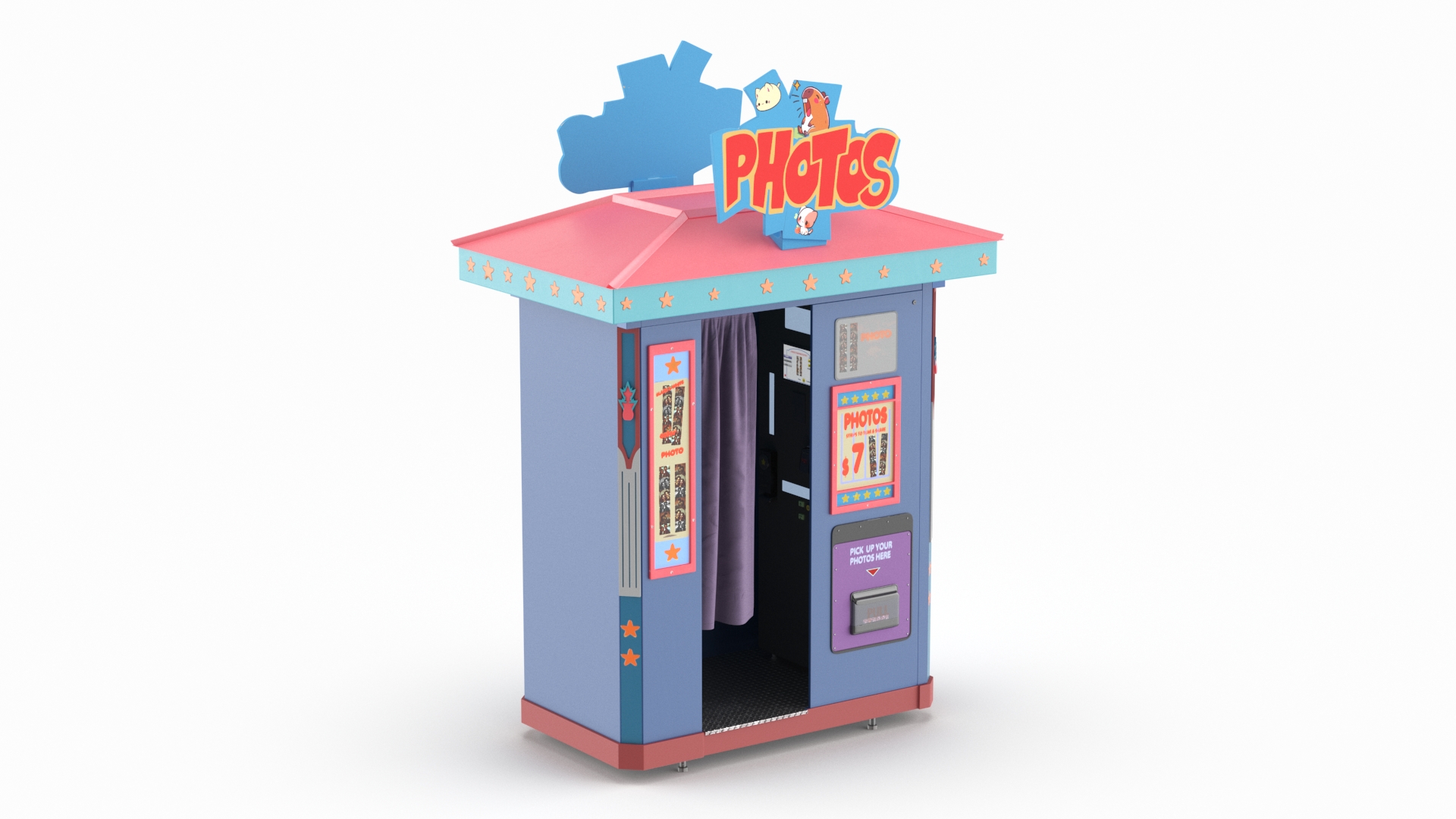 Photo Booth for Disney Park Amusement 3D