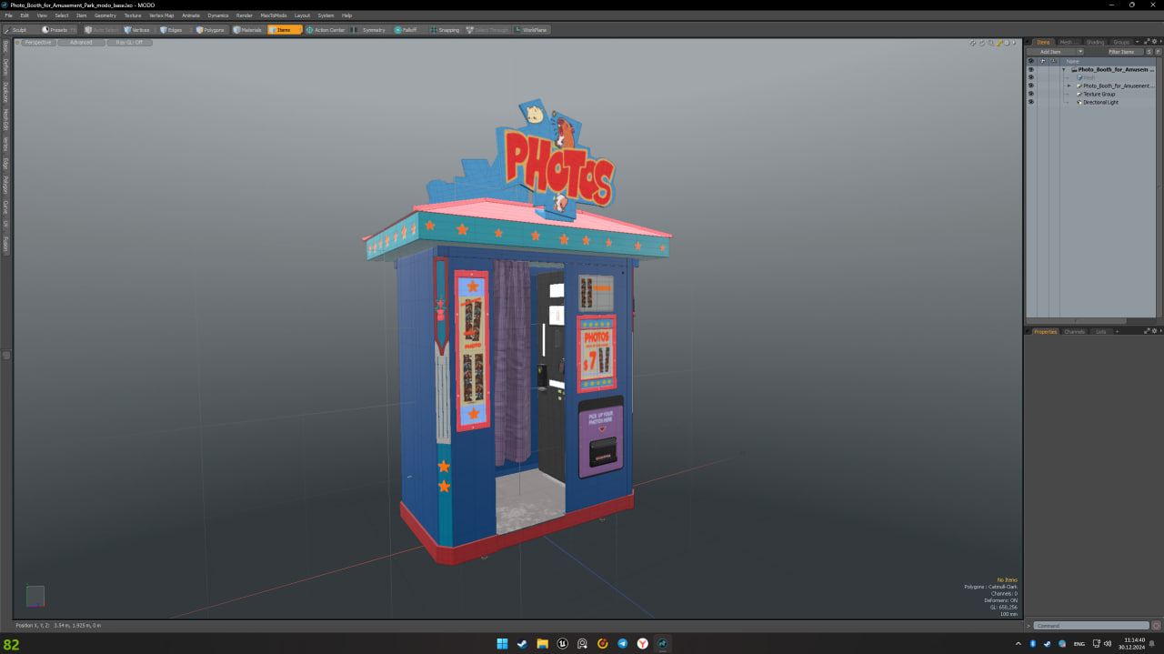 Photo Booth for Disney Park Amusement 3D