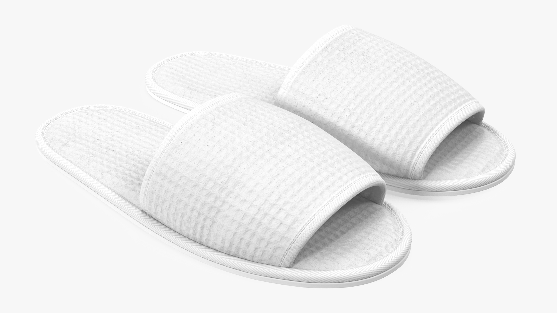 3D Waffled Bride Tribe Slippers model