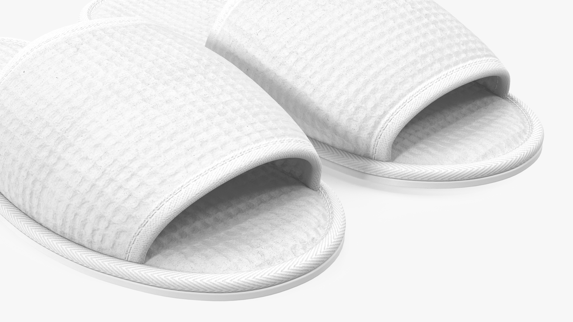 3D Waffled Bride Tribe Slippers model