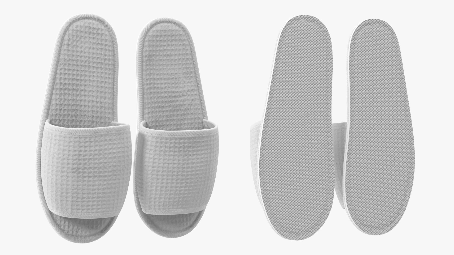 3D Waffled Bride Tribe Slippers model