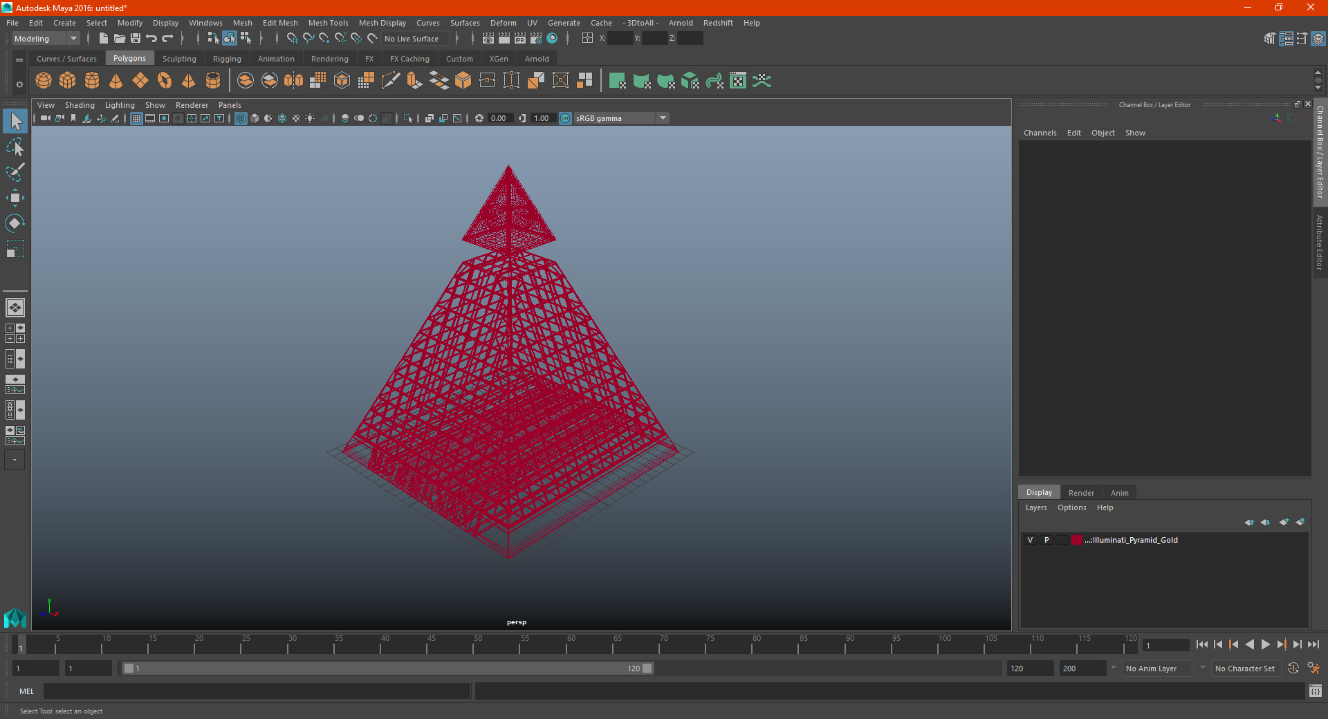 Illuminati Pyramid Stone 3D model