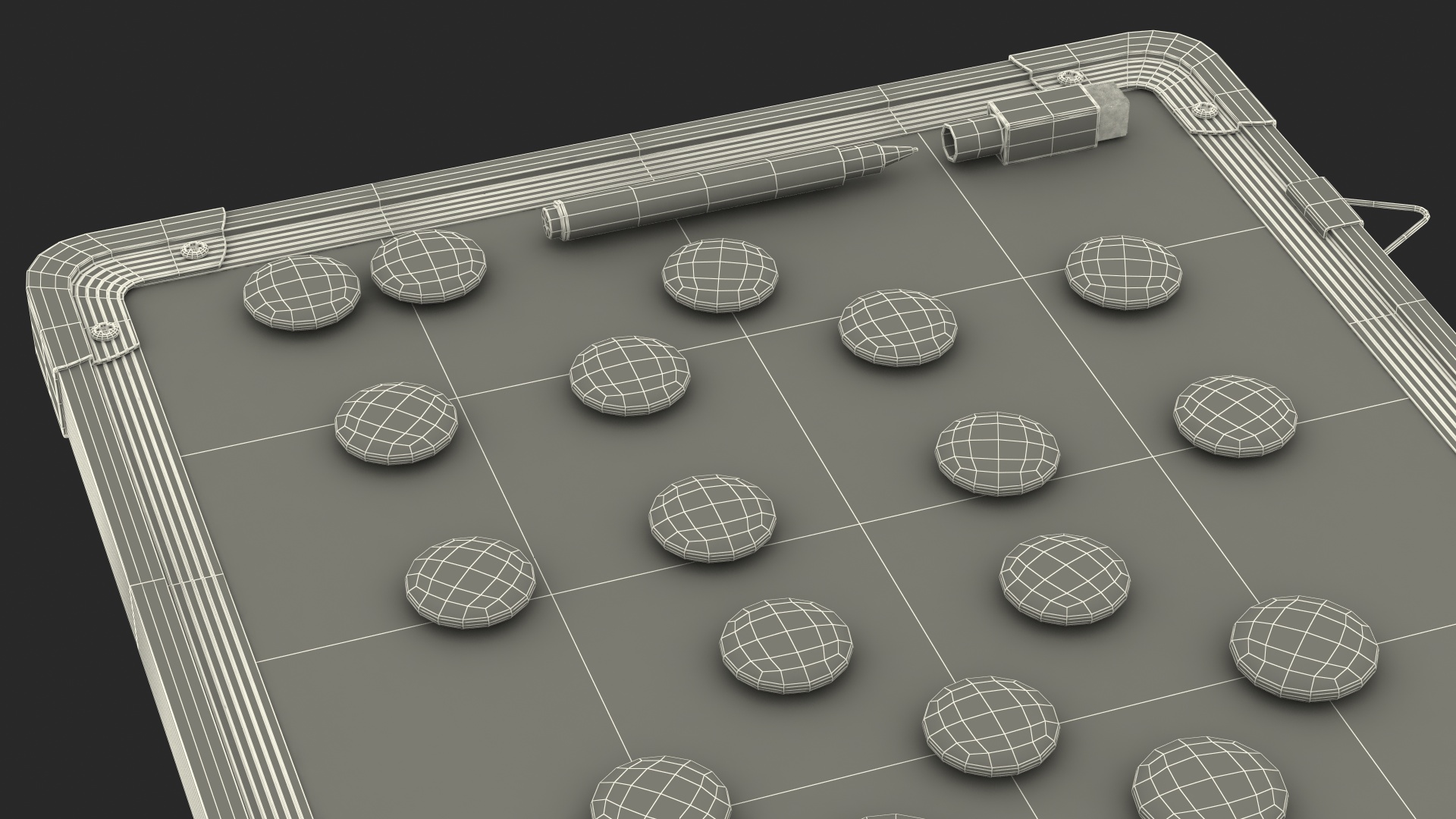 Football Coaching Board Fur 3D