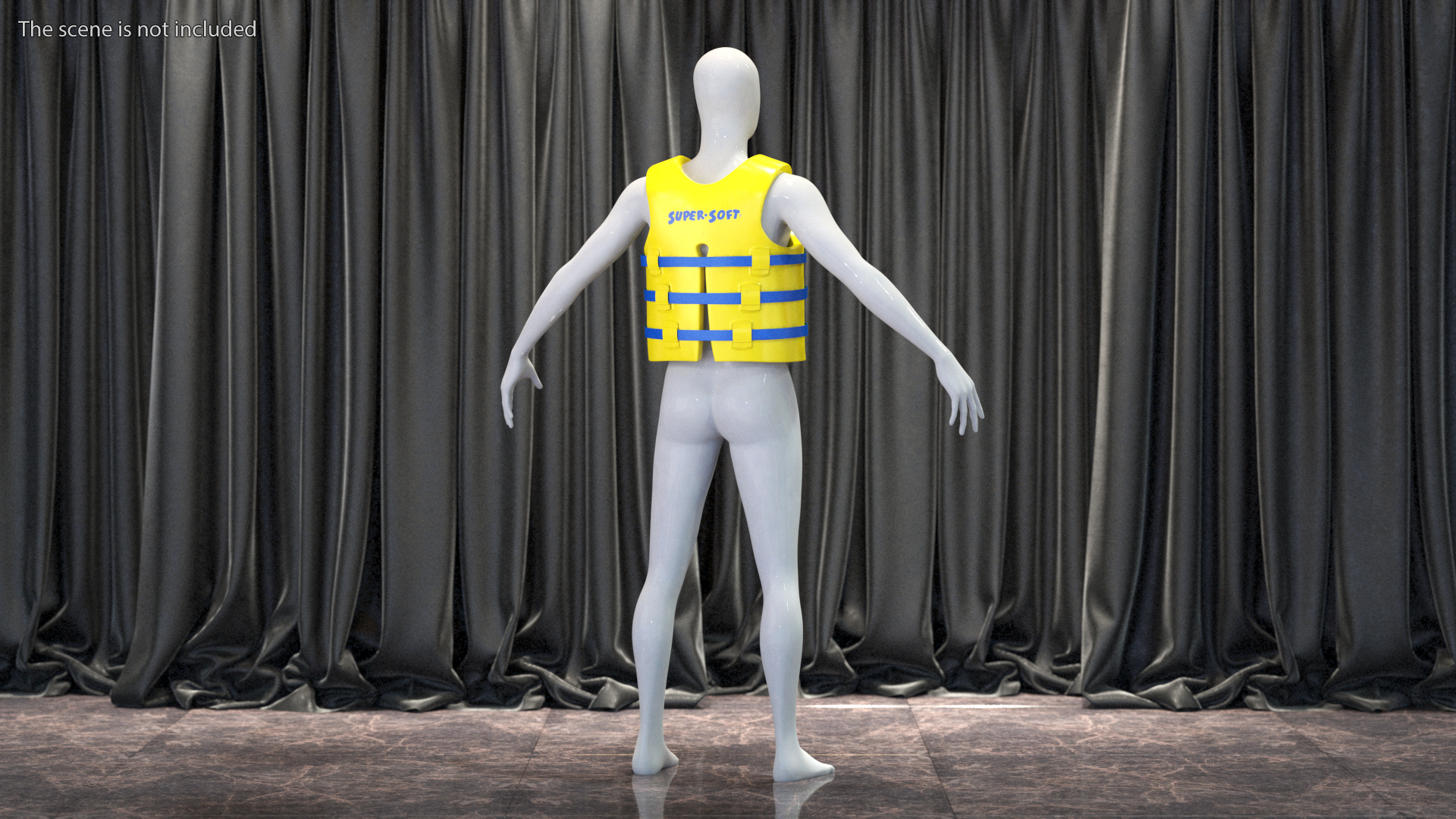 3D model Super Soft Adult Medium Life Jacket