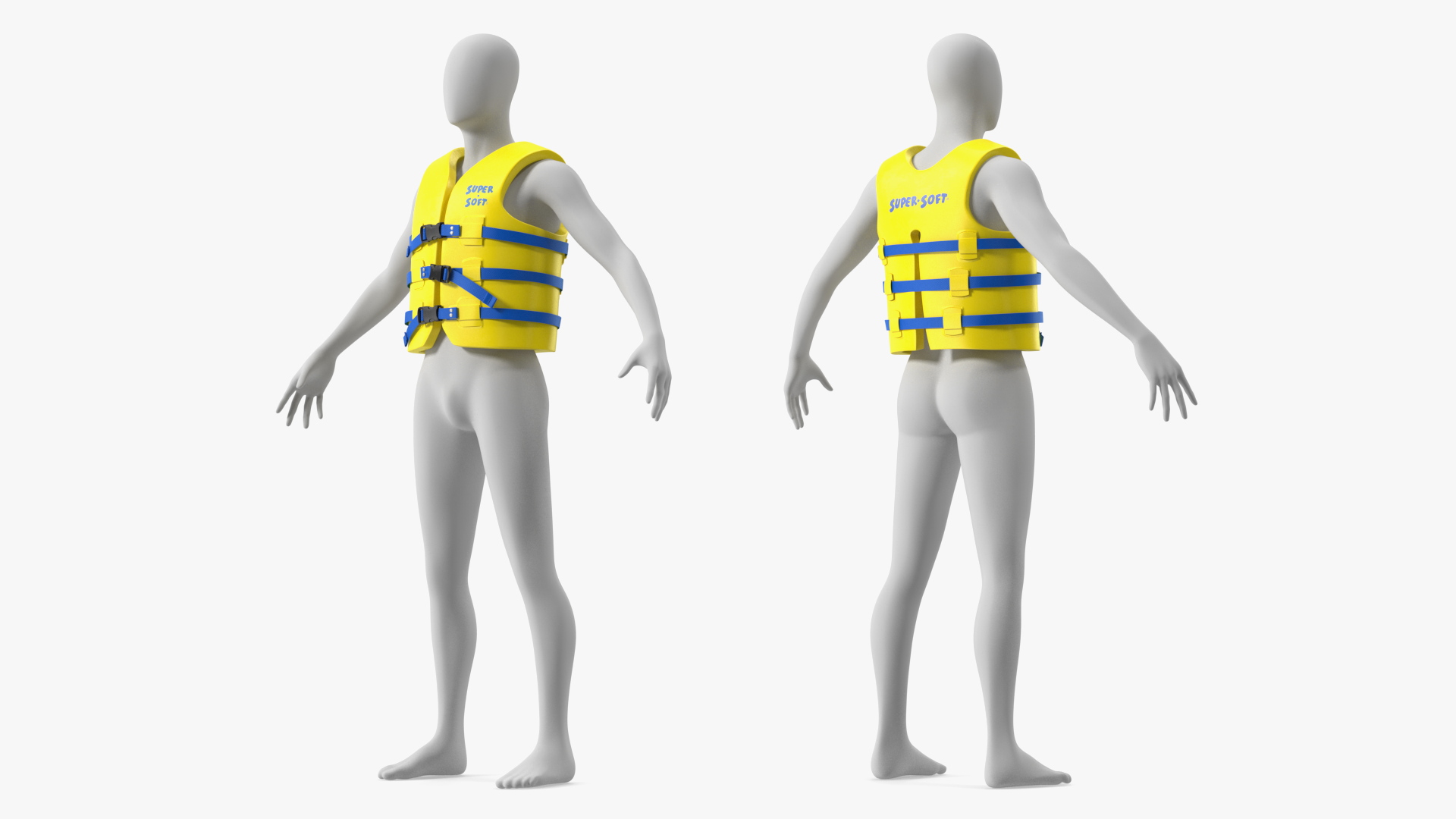 3D model Super Soft Adult Medium Life Jacket