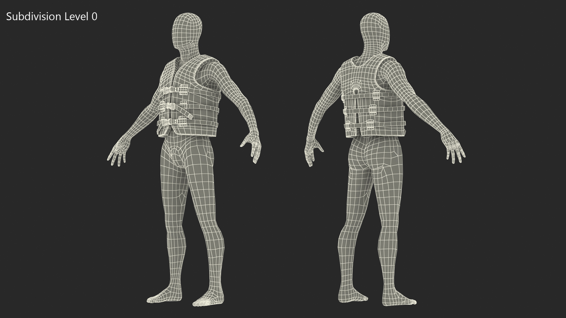 3D model Super Soft Adult Medium Life Jacket