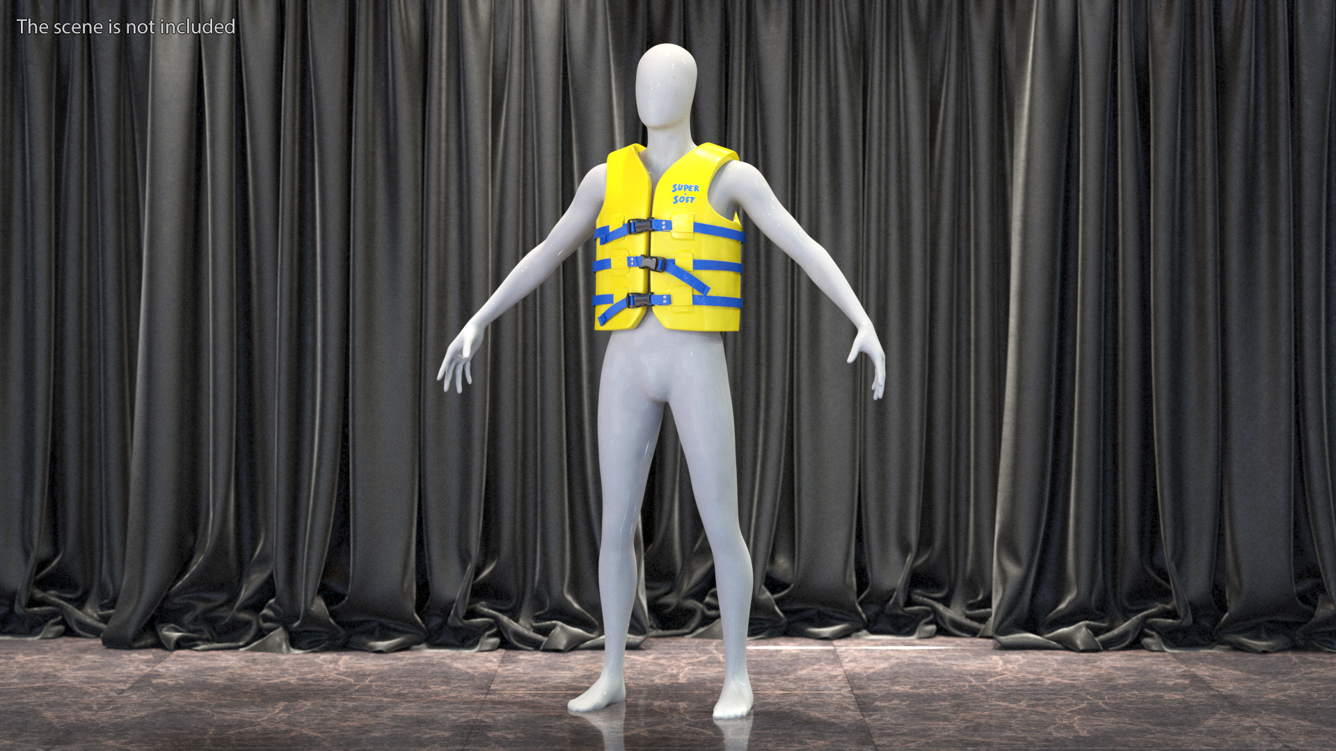 3D model Super Soft Adult Medium Life Jacket