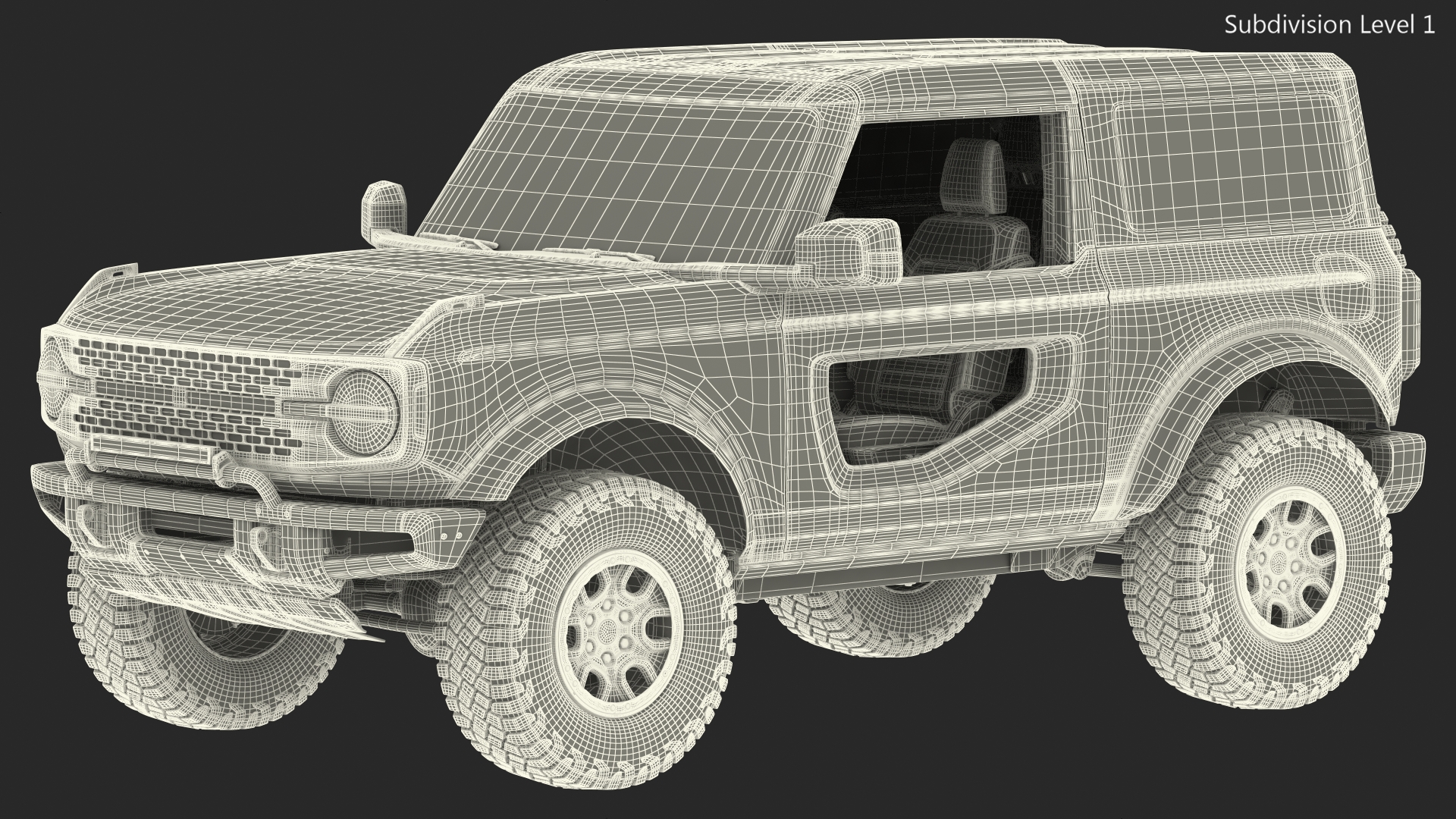 3D Two Door 4X4 SUV