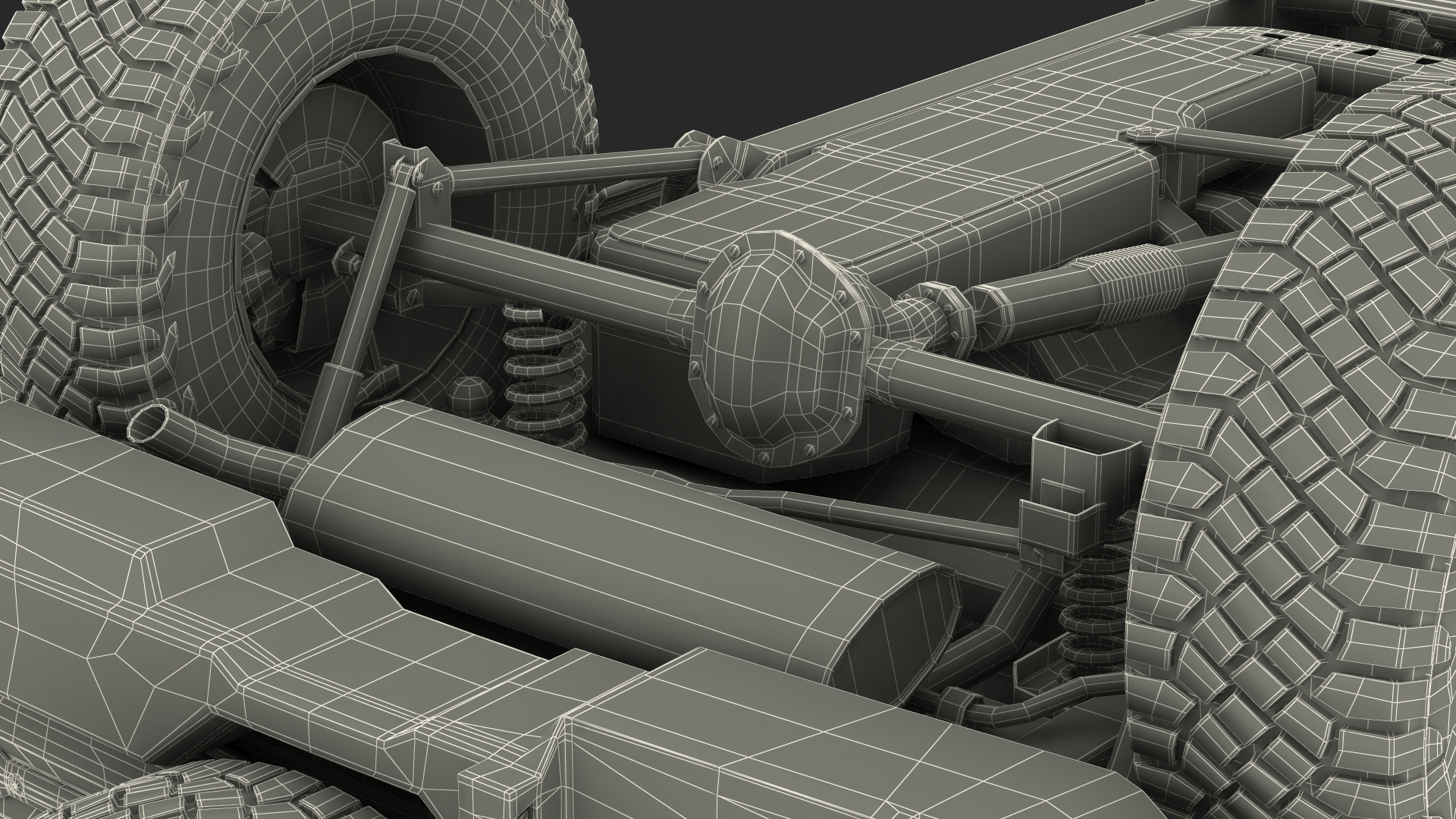 3D Two Door 4X4 SUV