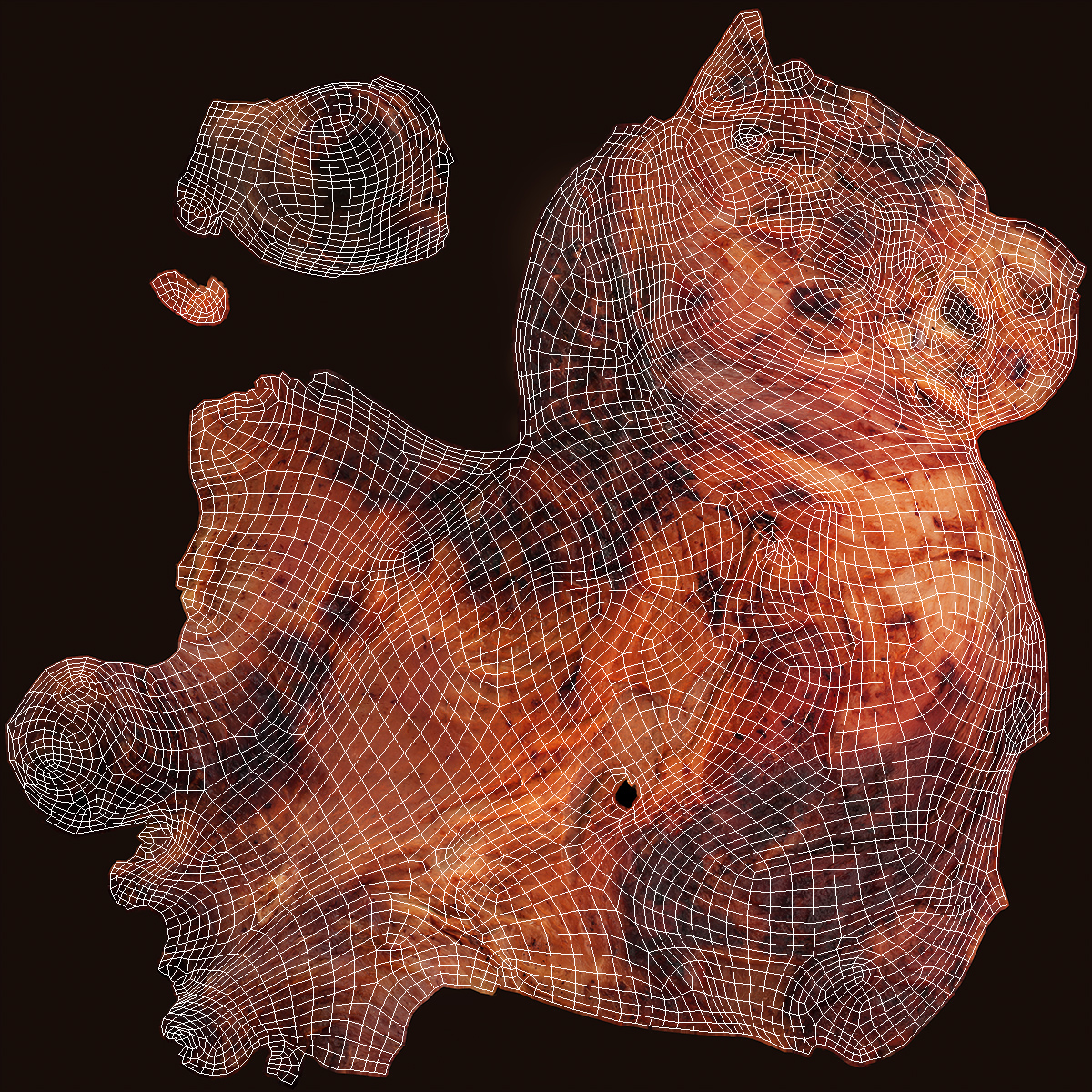 3D Wrapped Roasted Turkey Leg