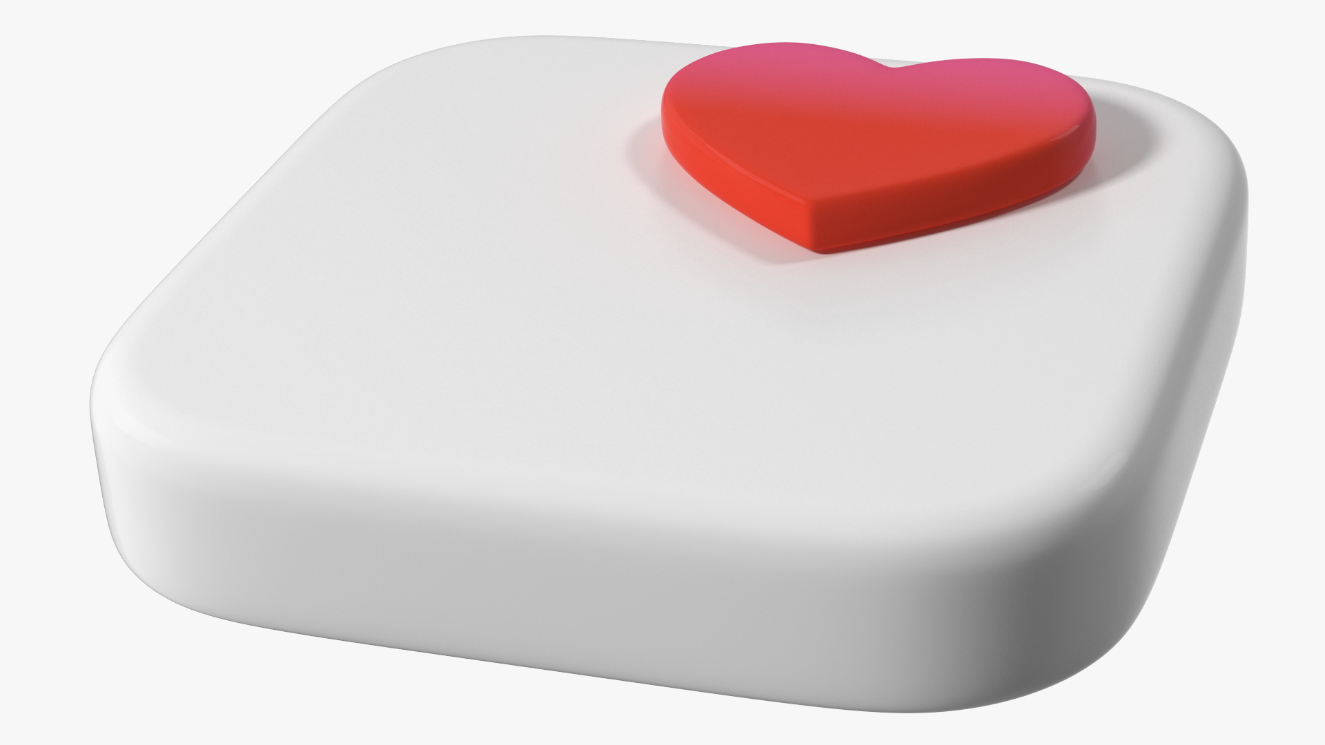 iPhone iOS Health Icon 3D