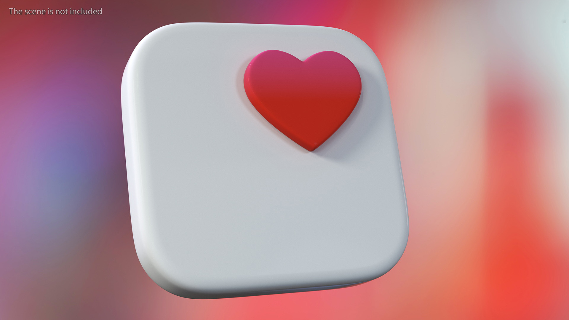 iPhone iOS Health Icon 3D
