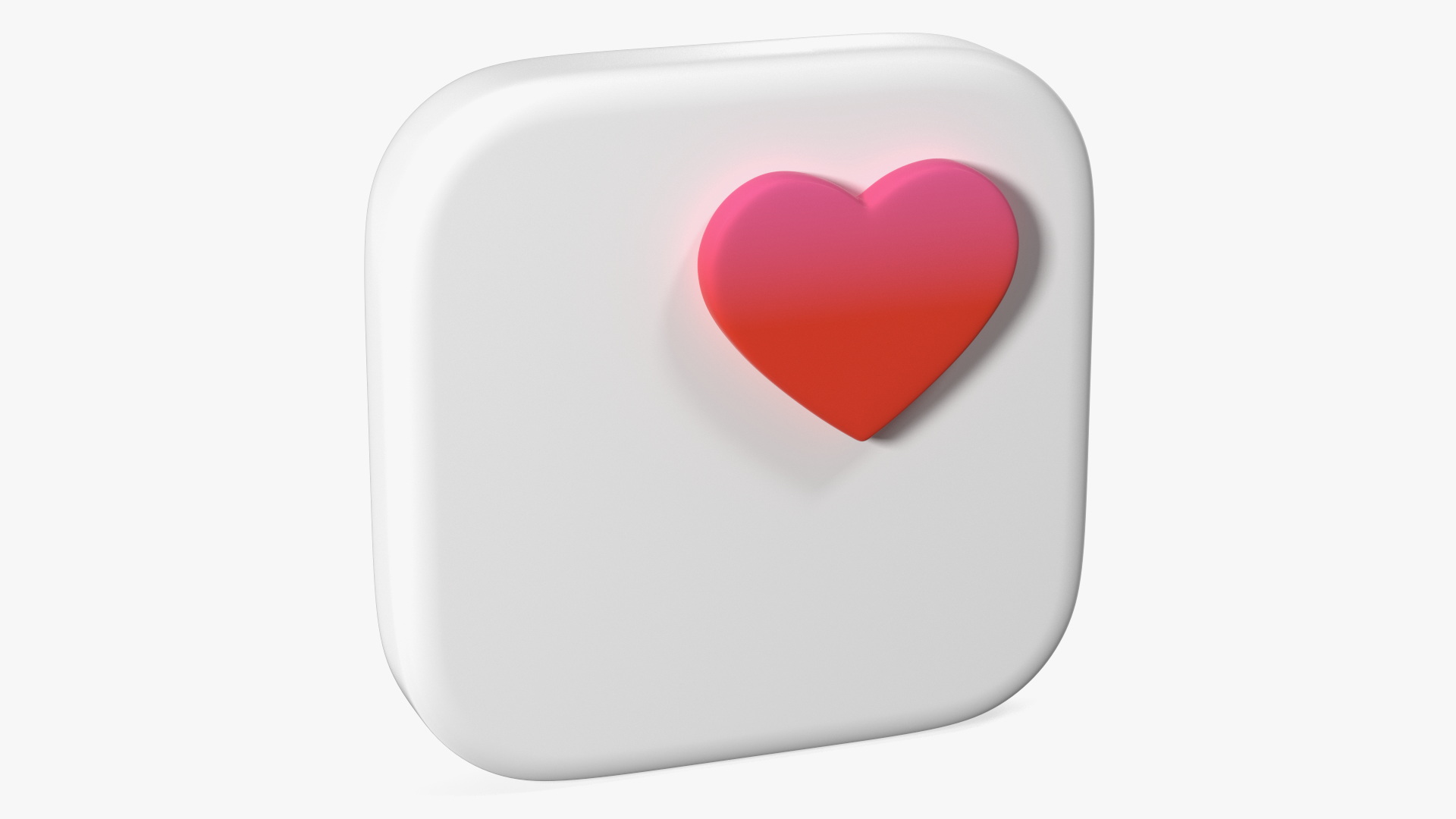 iPhone iOS Health Icon 3D