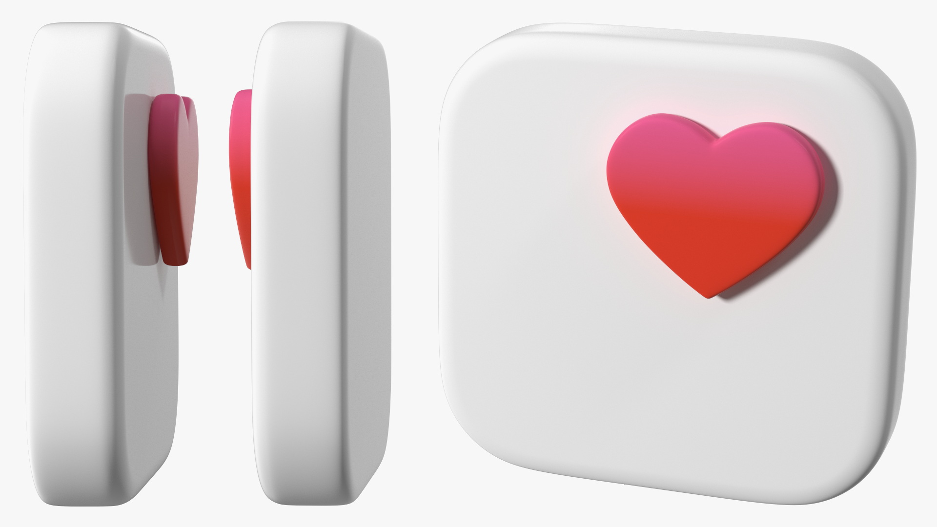 iPhone iOS Health Icon 3D