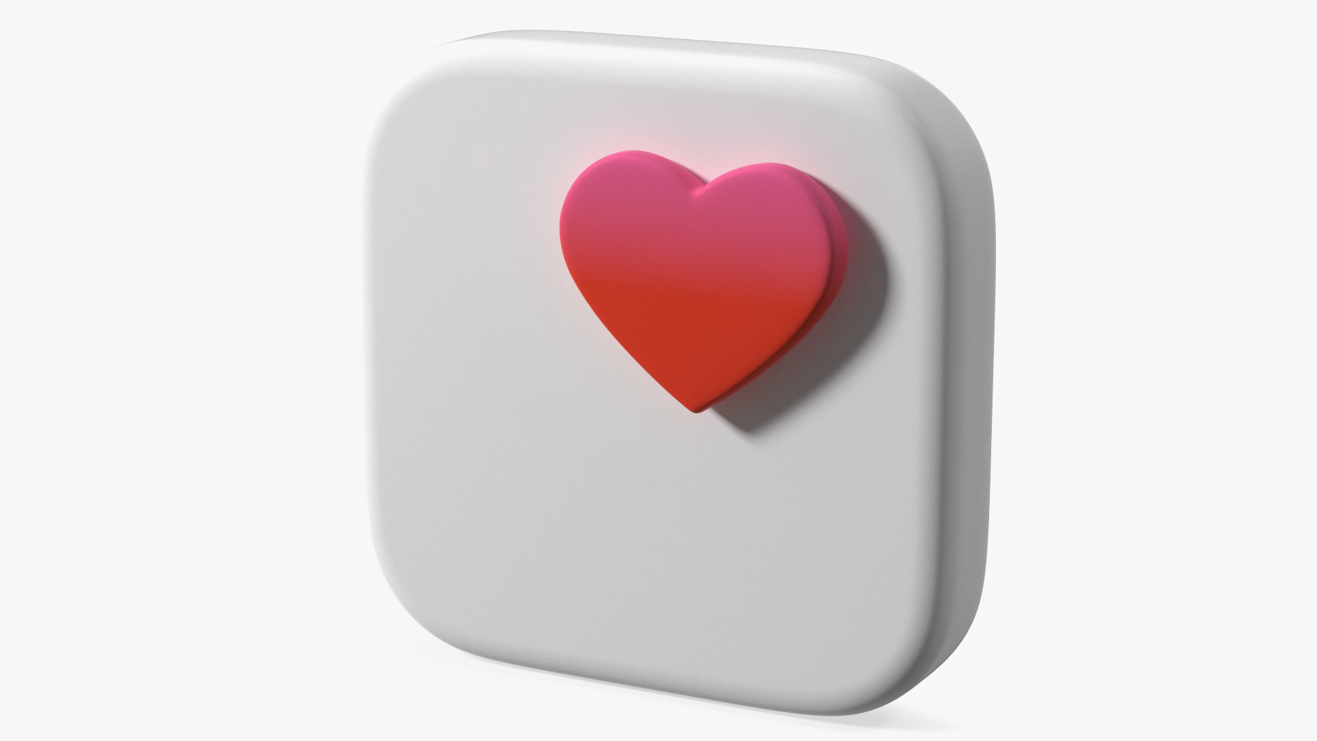 iPhone iOS Health Icon 3D