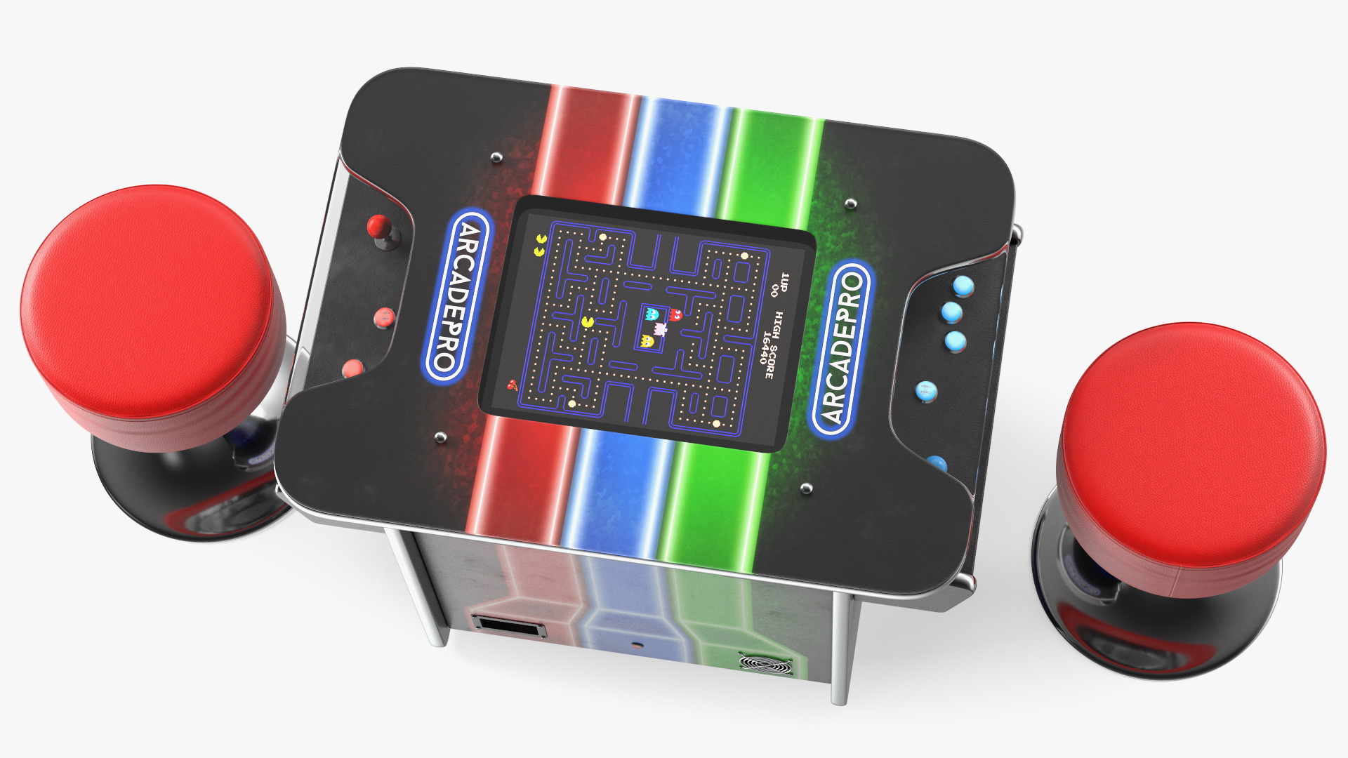 3D ArcadePro Mars 55 Cocktail Arcade Machine with Stools model