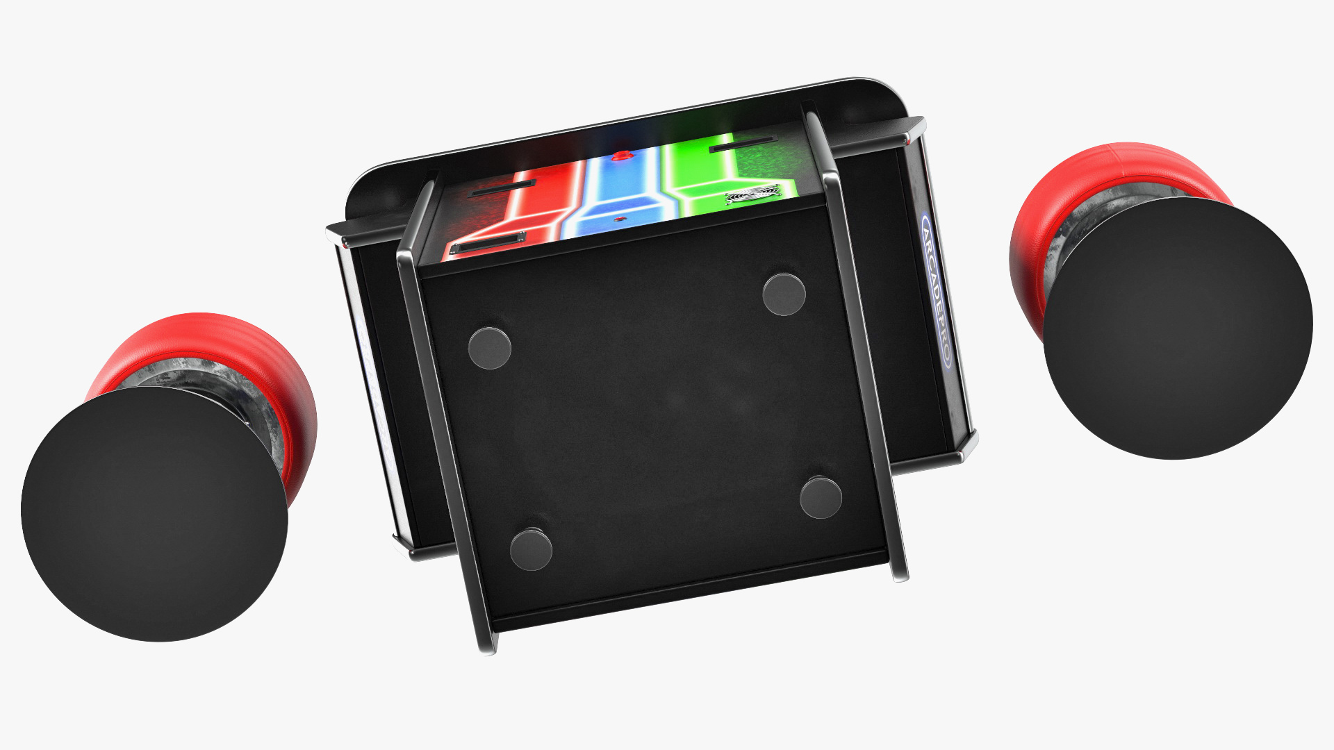 3D ArcadePro Mars 55 Cocktail Arcade Machine with Stools model