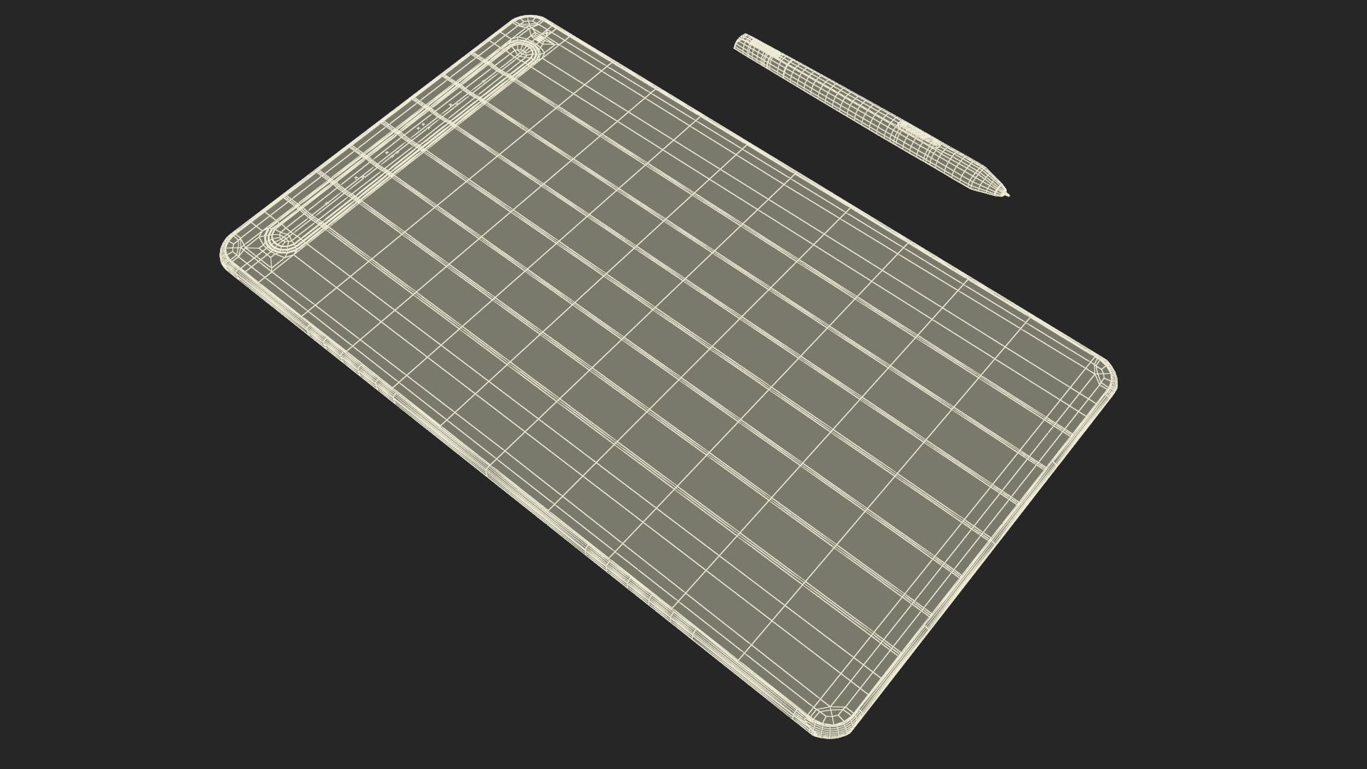 XPPen Deco Graphic Drawing Tablet Black 3D model