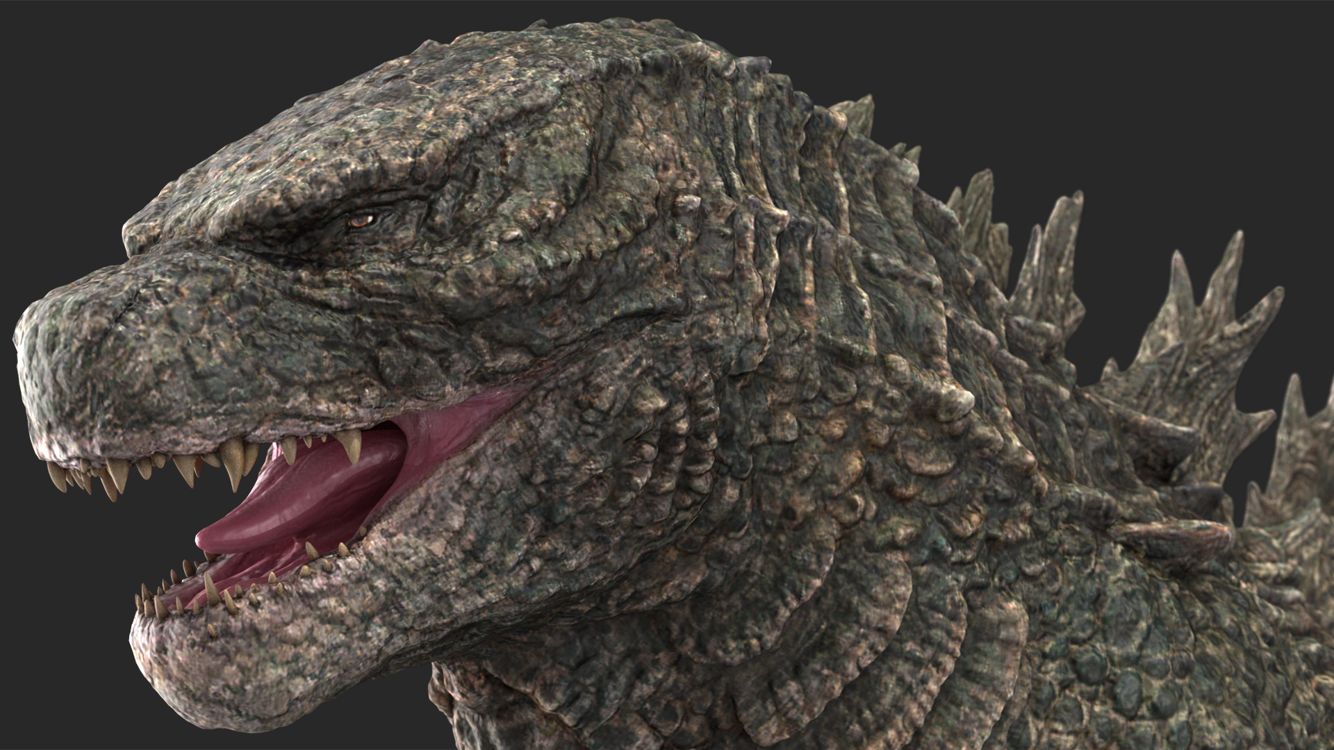 3D Monster Godzilla Rigged model