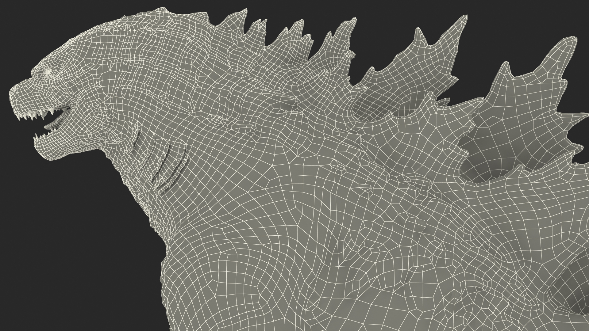 3D Monster Godzilla Rigged model