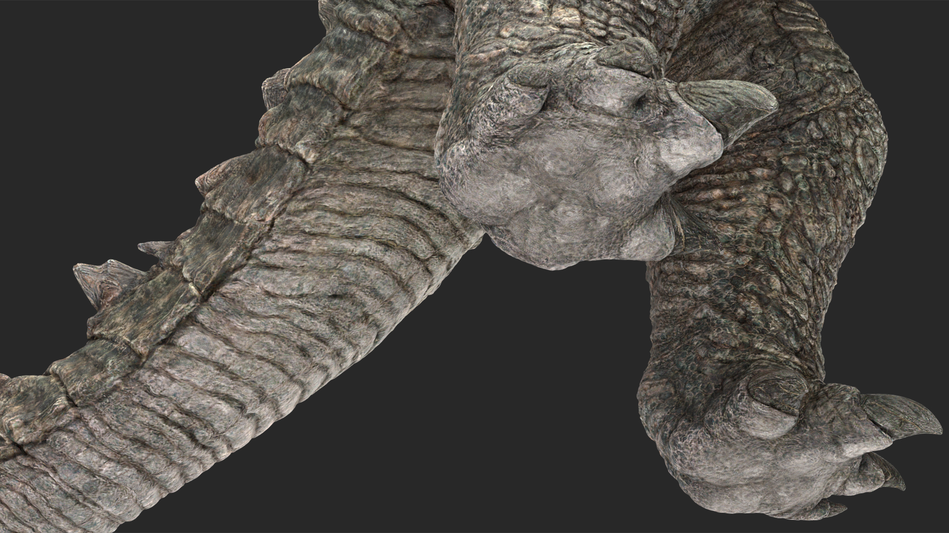 3D Monster Godzilla Rigged model