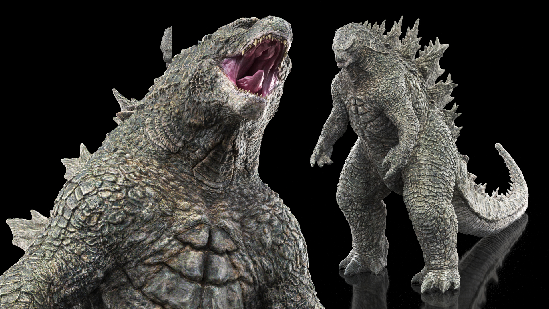 3D Monster Godzilla Rigged model