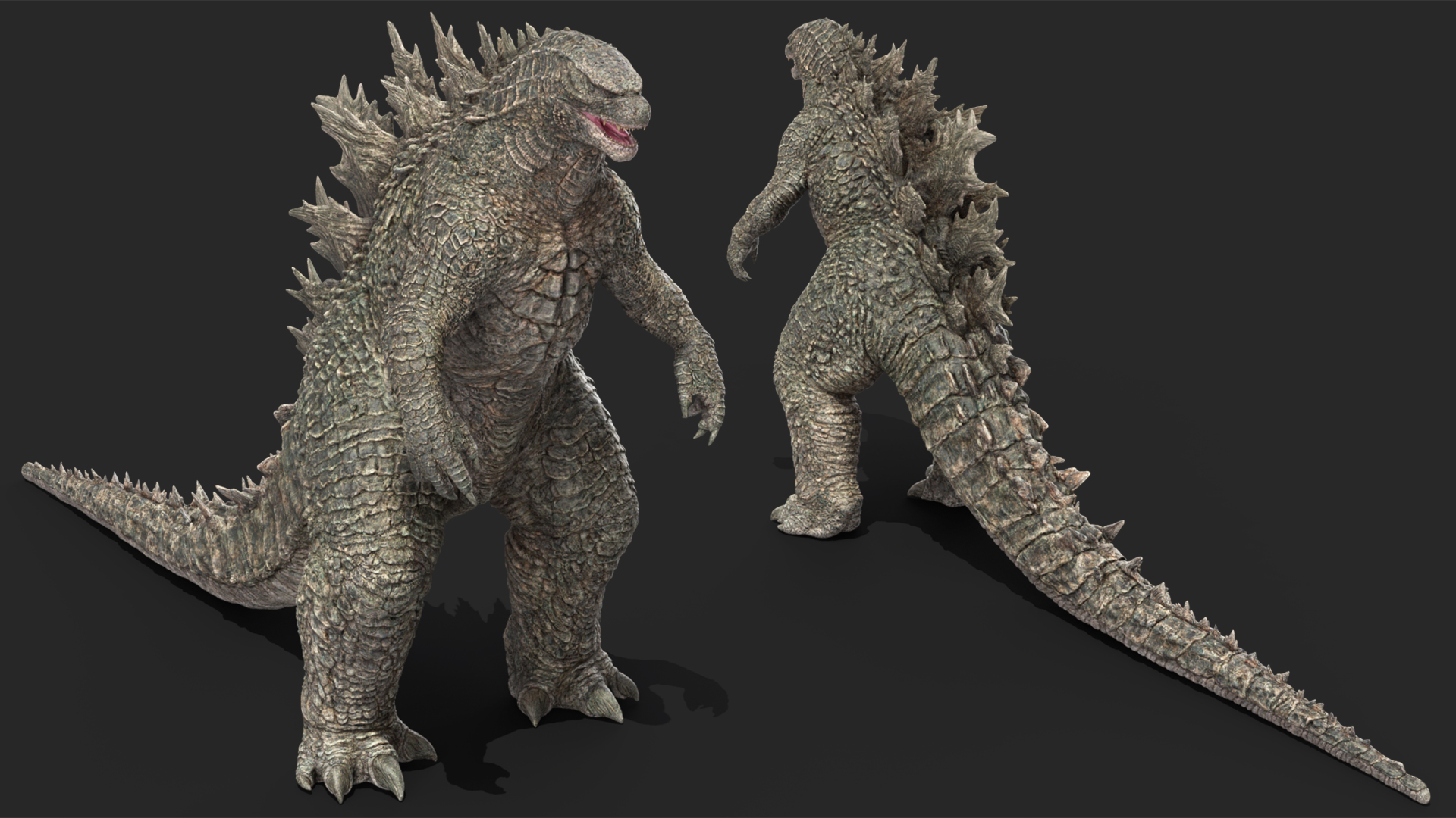 3D Monster Godzilla Rigged model