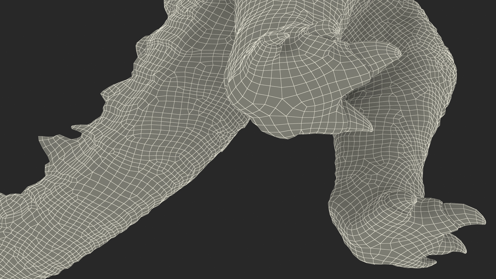 3D Monster Godzilla Rigged model