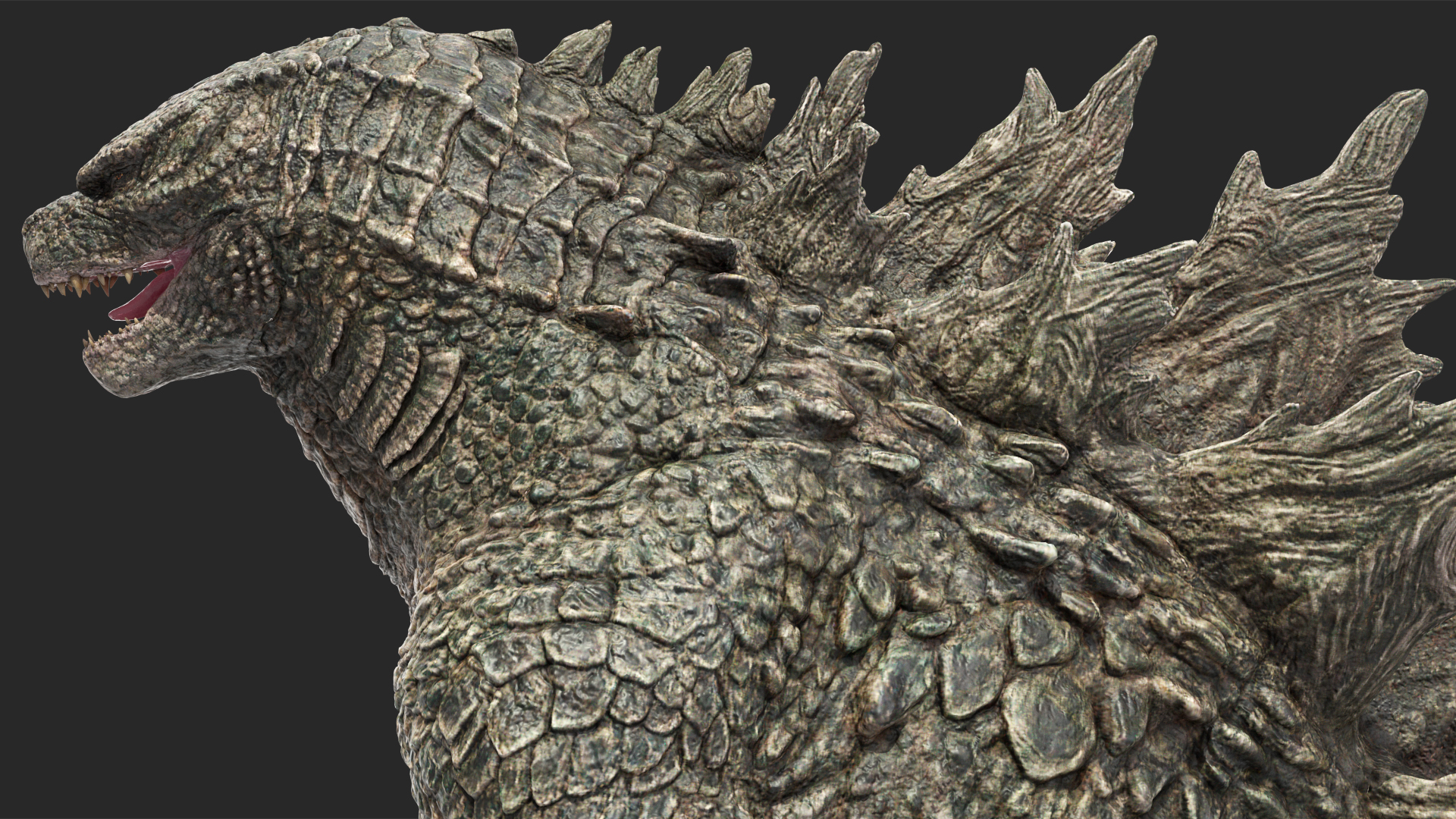 3D Monster Godzilla Rigged model
