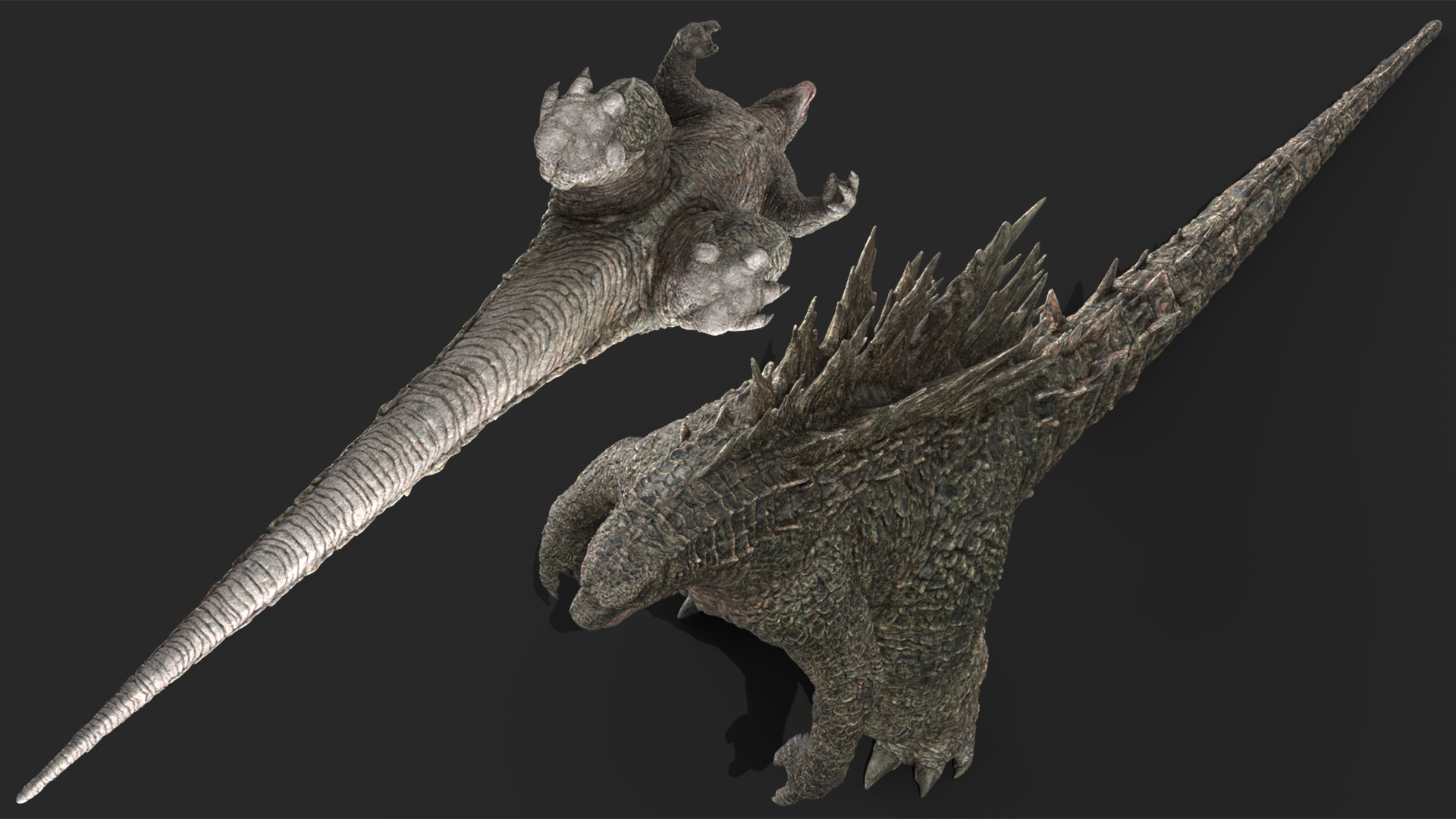 3D Monster Godzilla Rigged model