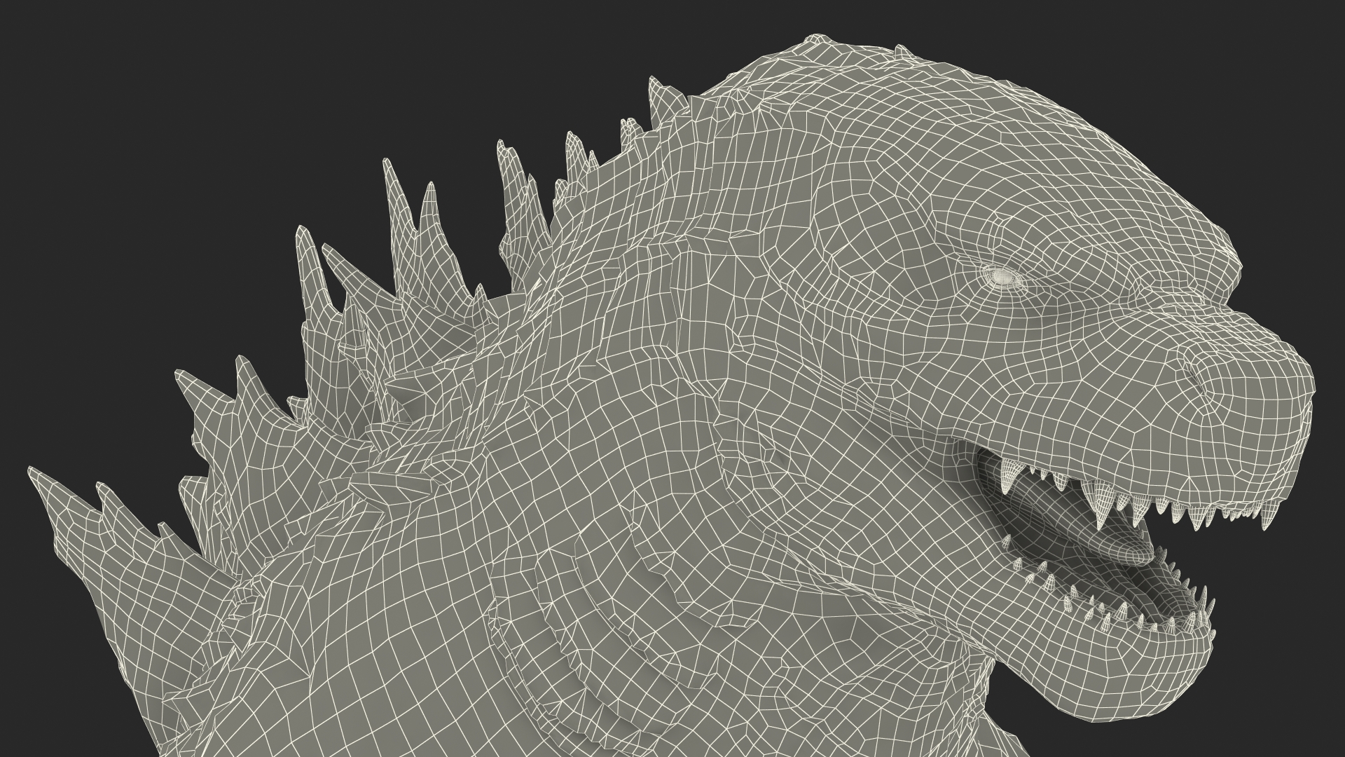 3D Monster Godzilla Rigged model