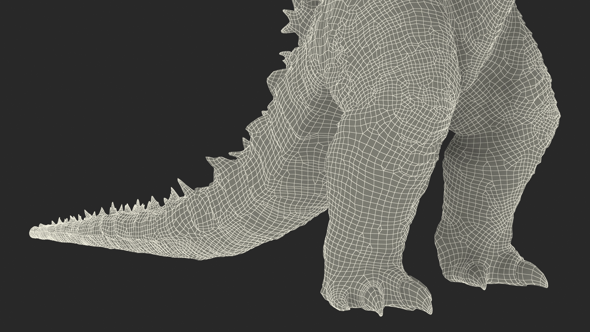 3D Monster Godzilla Rigged model