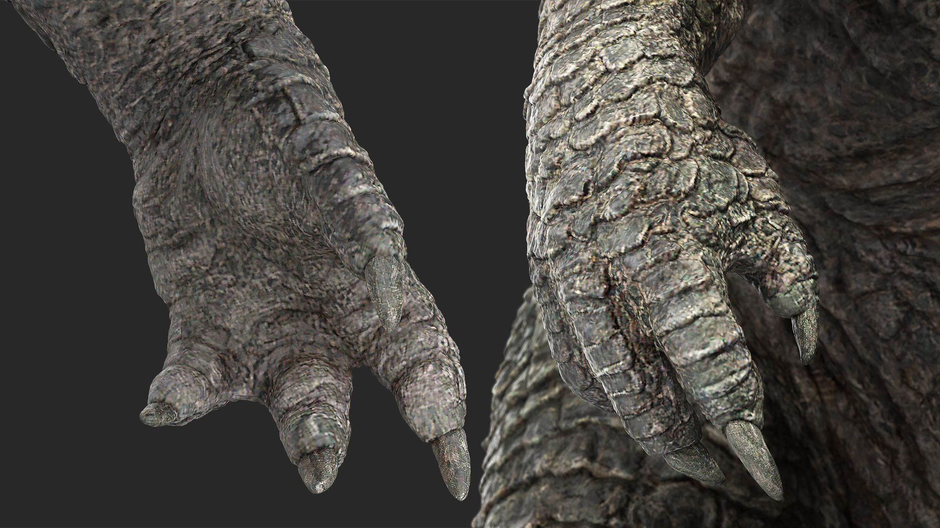 3D Monster Godzilla Rigged model