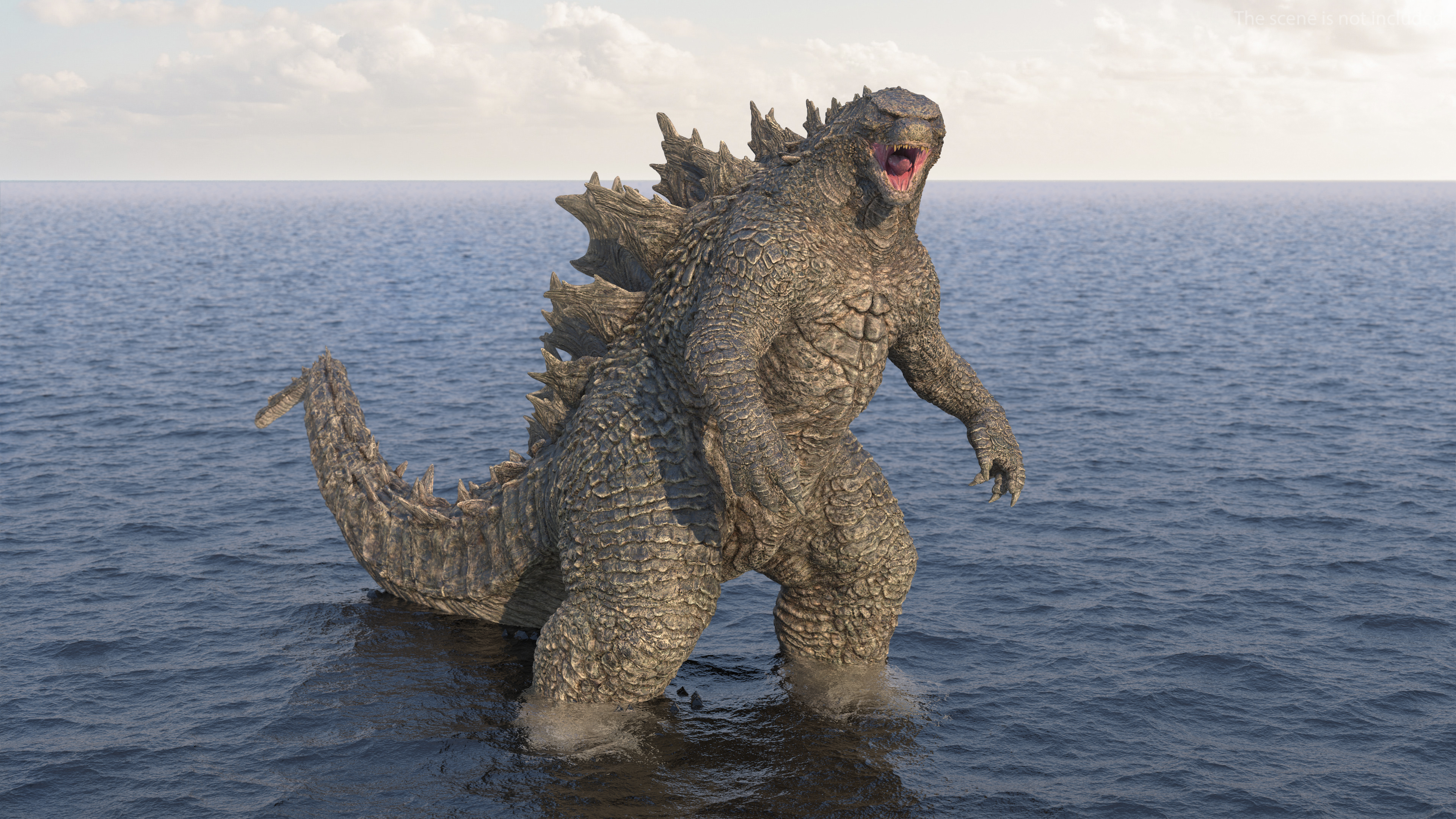 3D Monster Godzilla Rigged model