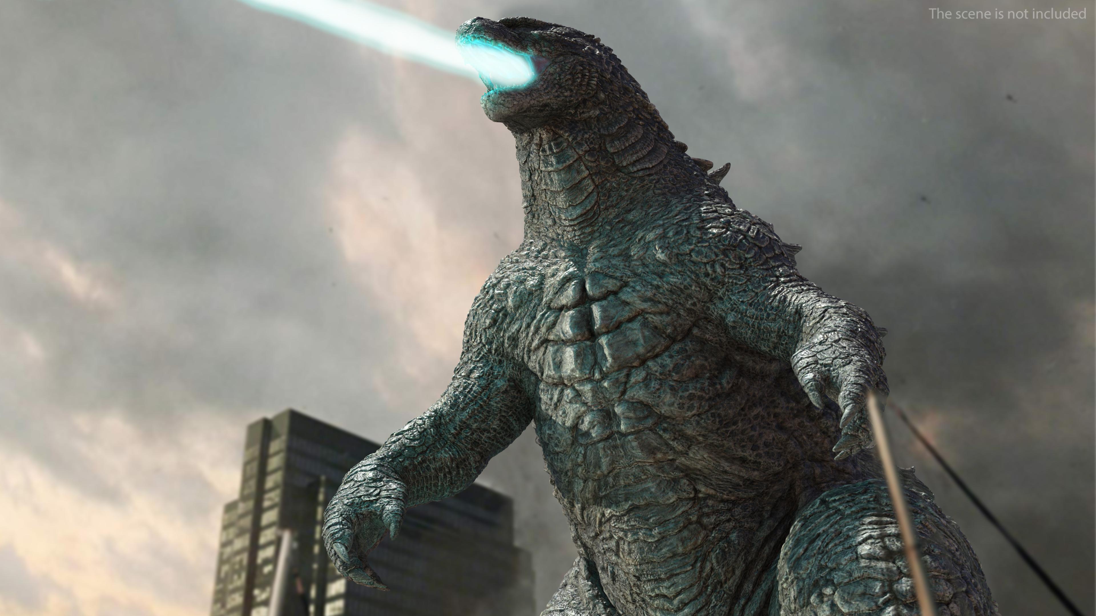 3D Monster Godzilla Rigged model