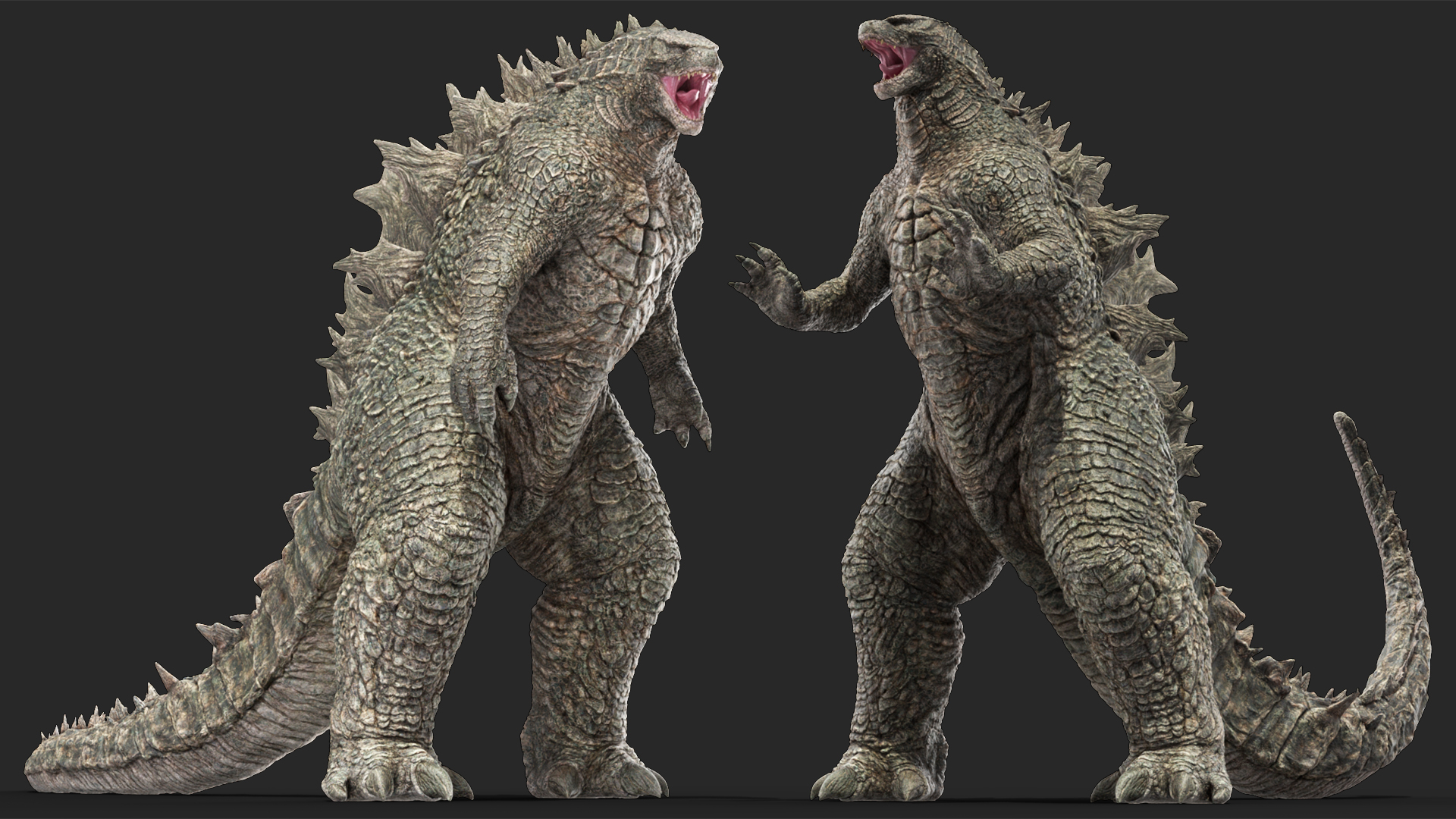 3D Monster Godzilla Rigged model