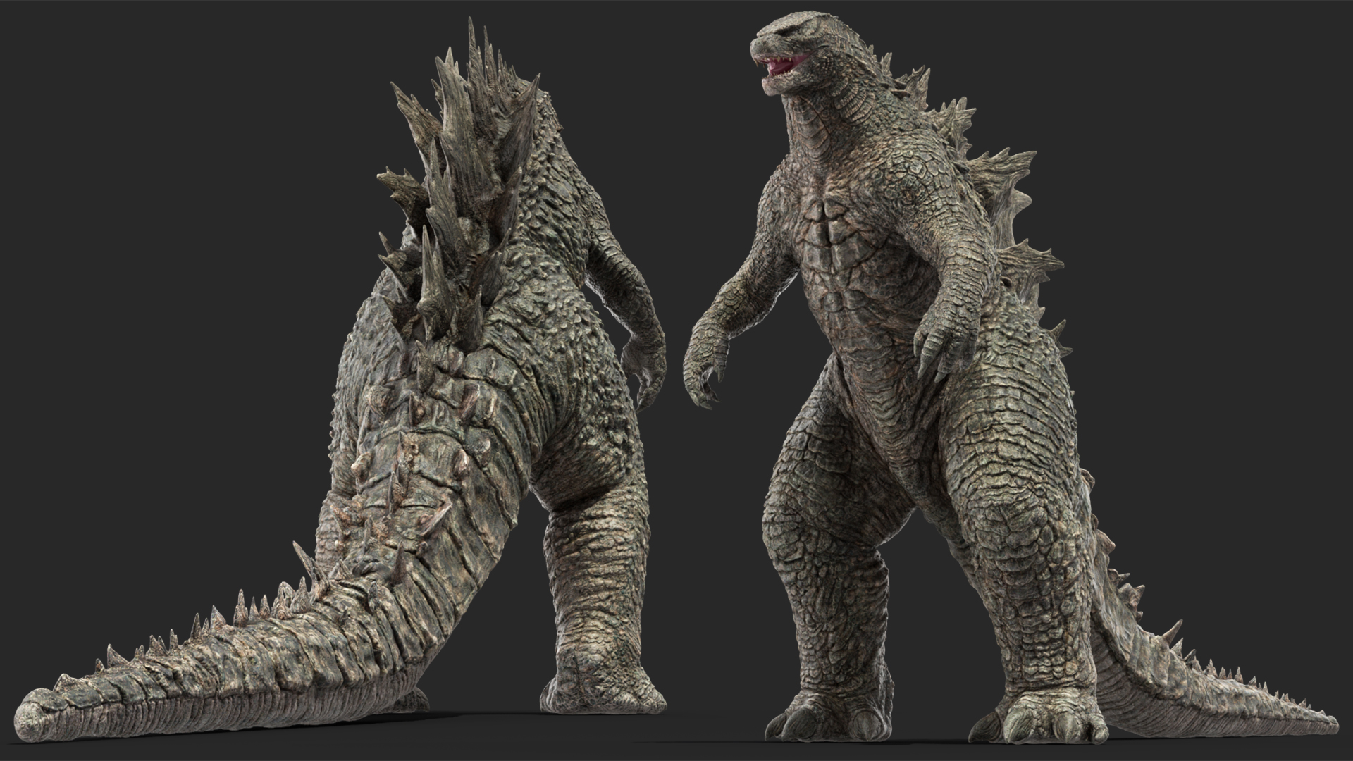 3D Monster Godzilla Rigged model