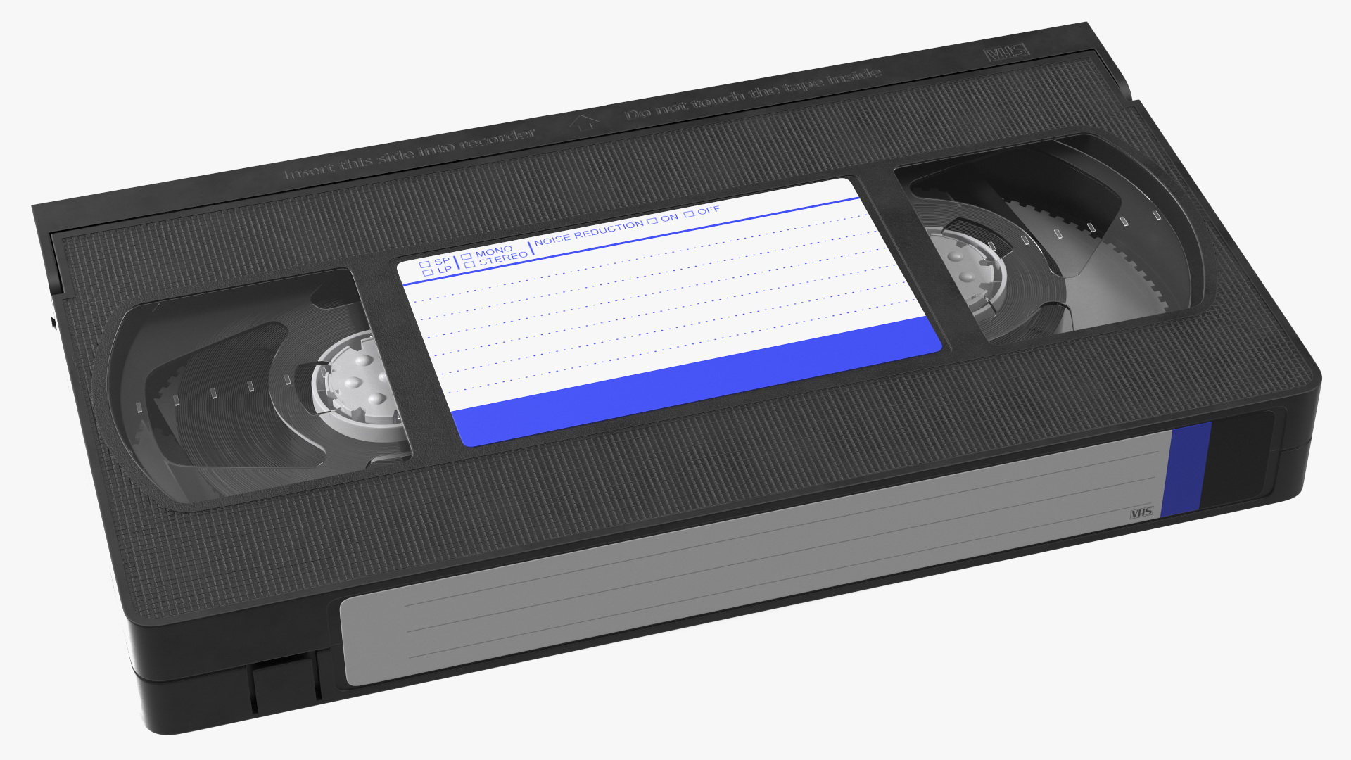 VHS E180 Video Cassette Tape with Cover 3D model