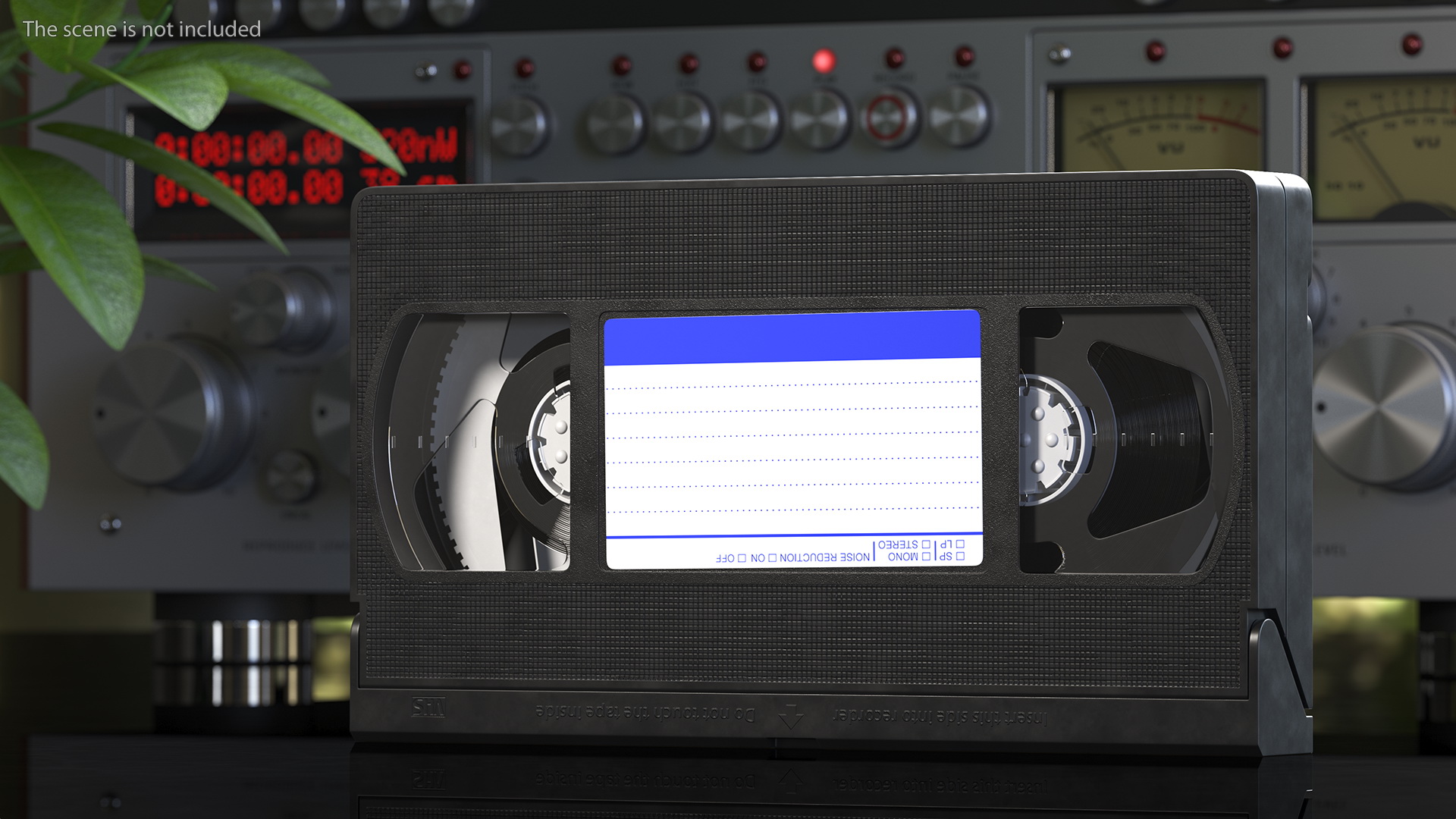 VHS E180 Video Cassette Tape with Cover 3D model