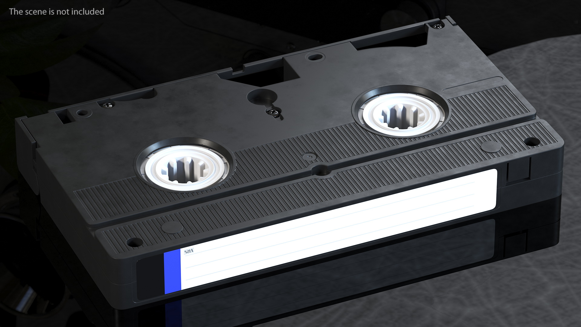 VHS E180 Video Cassette Tape with Cover 3D model
