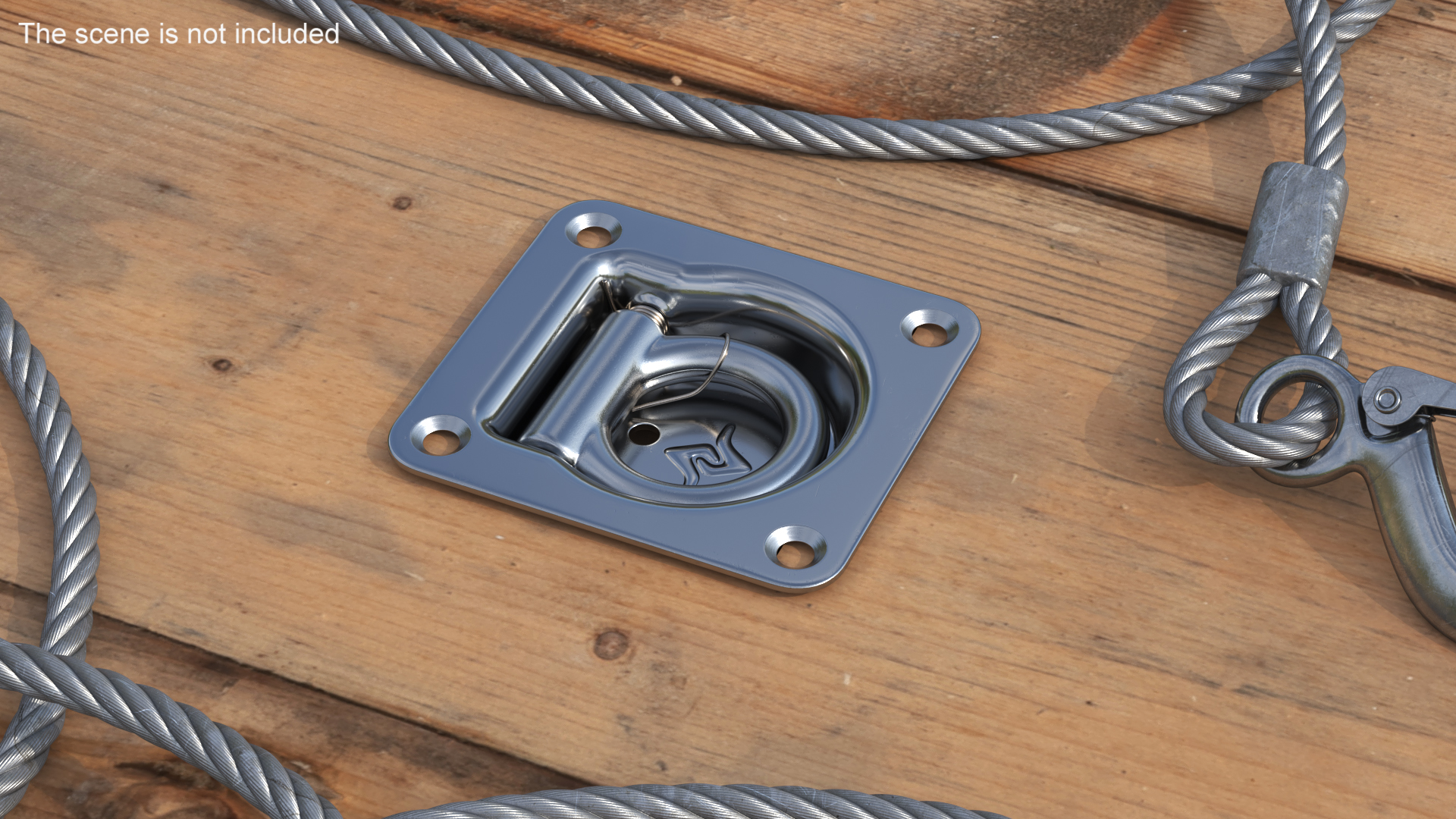 3D Caliber D-Ring Chrome Anchor model