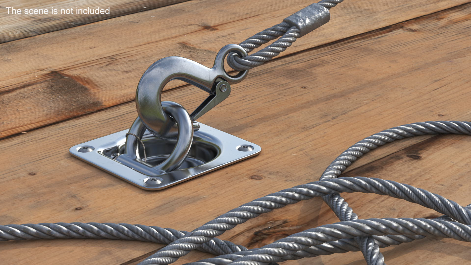 3D Caliber D-Ring Chrome Anchor model
