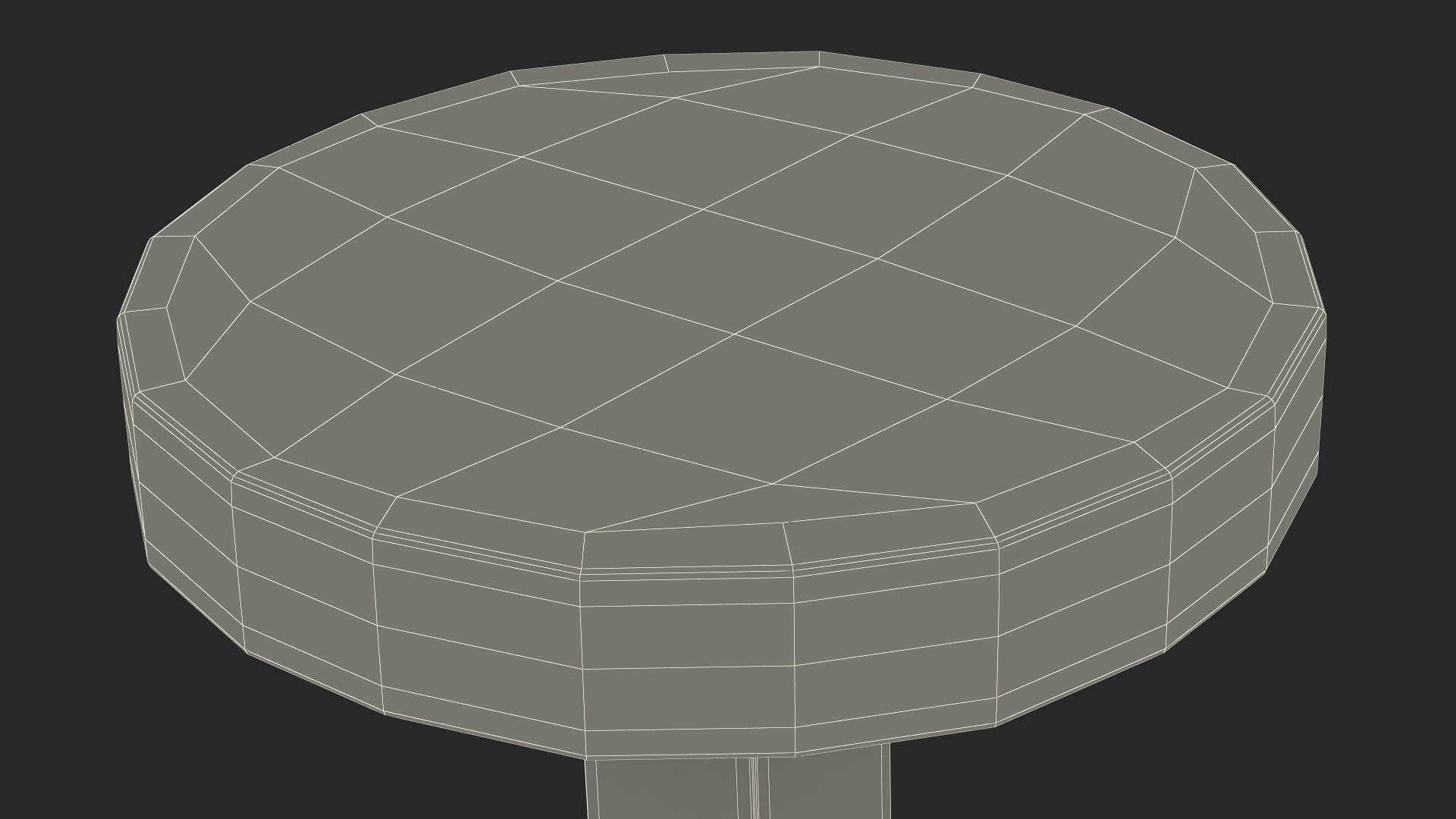 3D Naval Cannon Bar Shot Flat