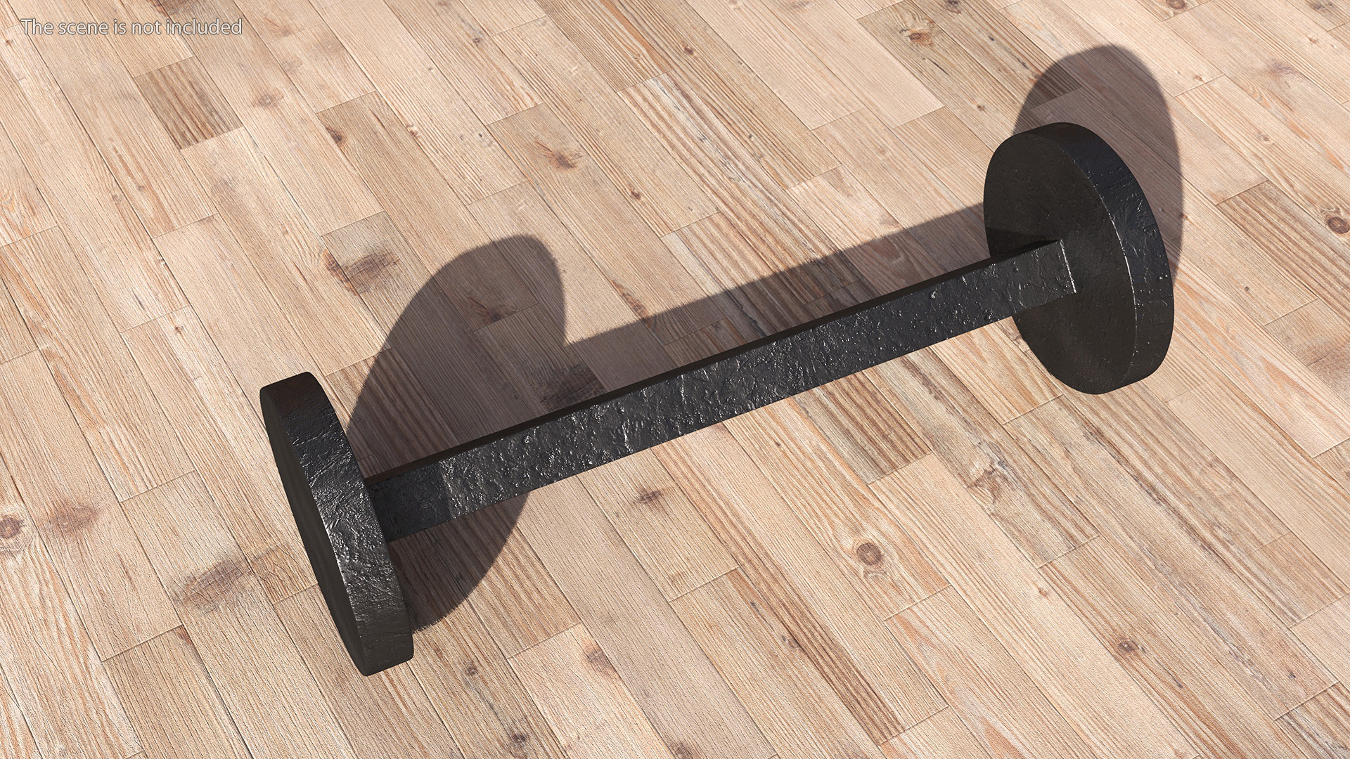3D Naval Cannon Bar Shot Flat