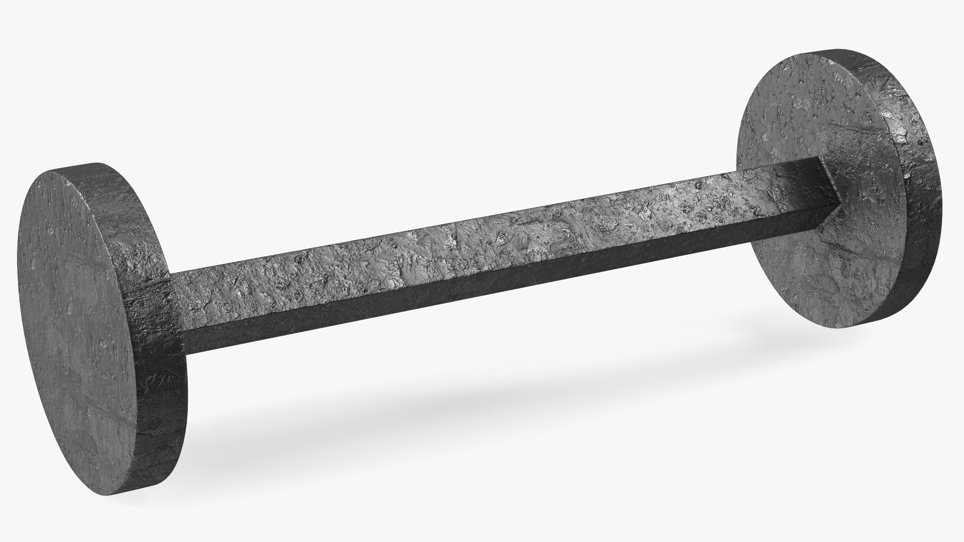 3D Naval Cannon Bar Shot Flat