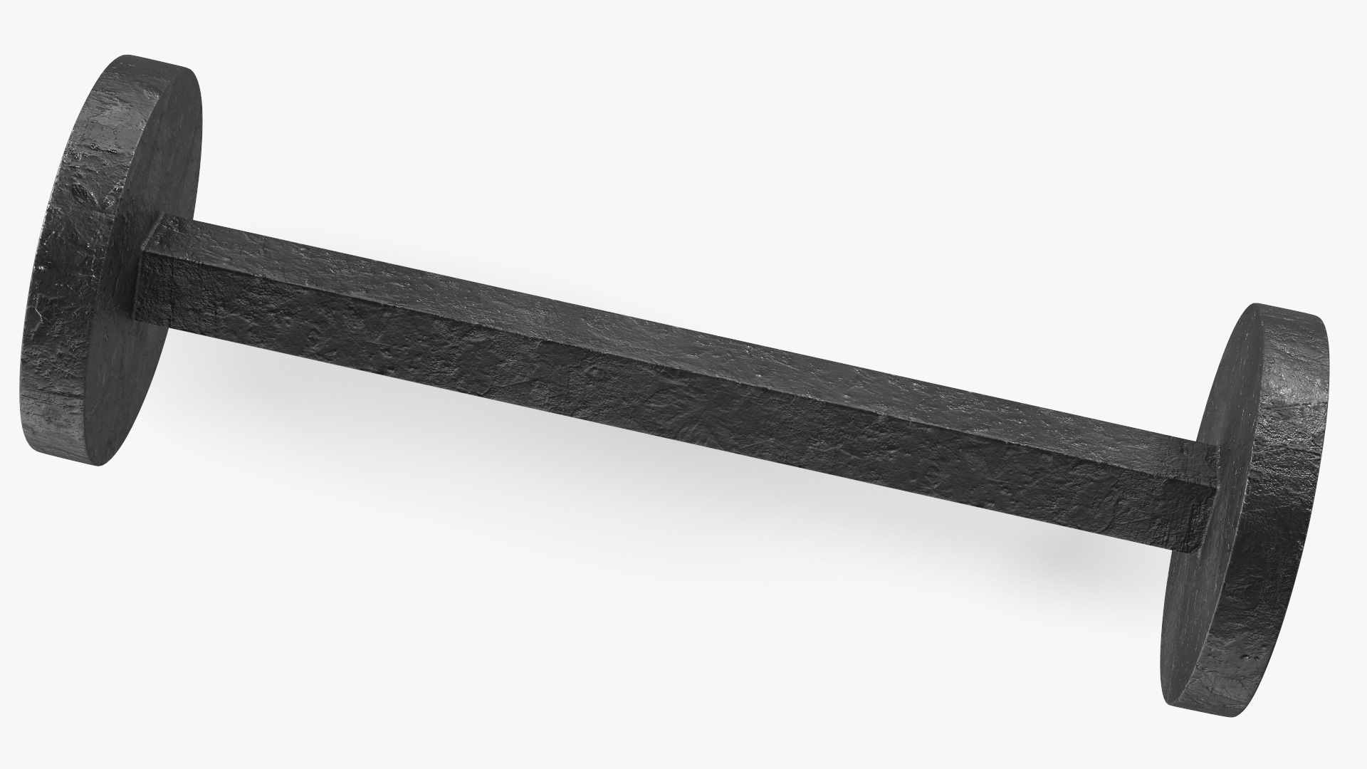 3D Naval Cannon Bar Shot Flat