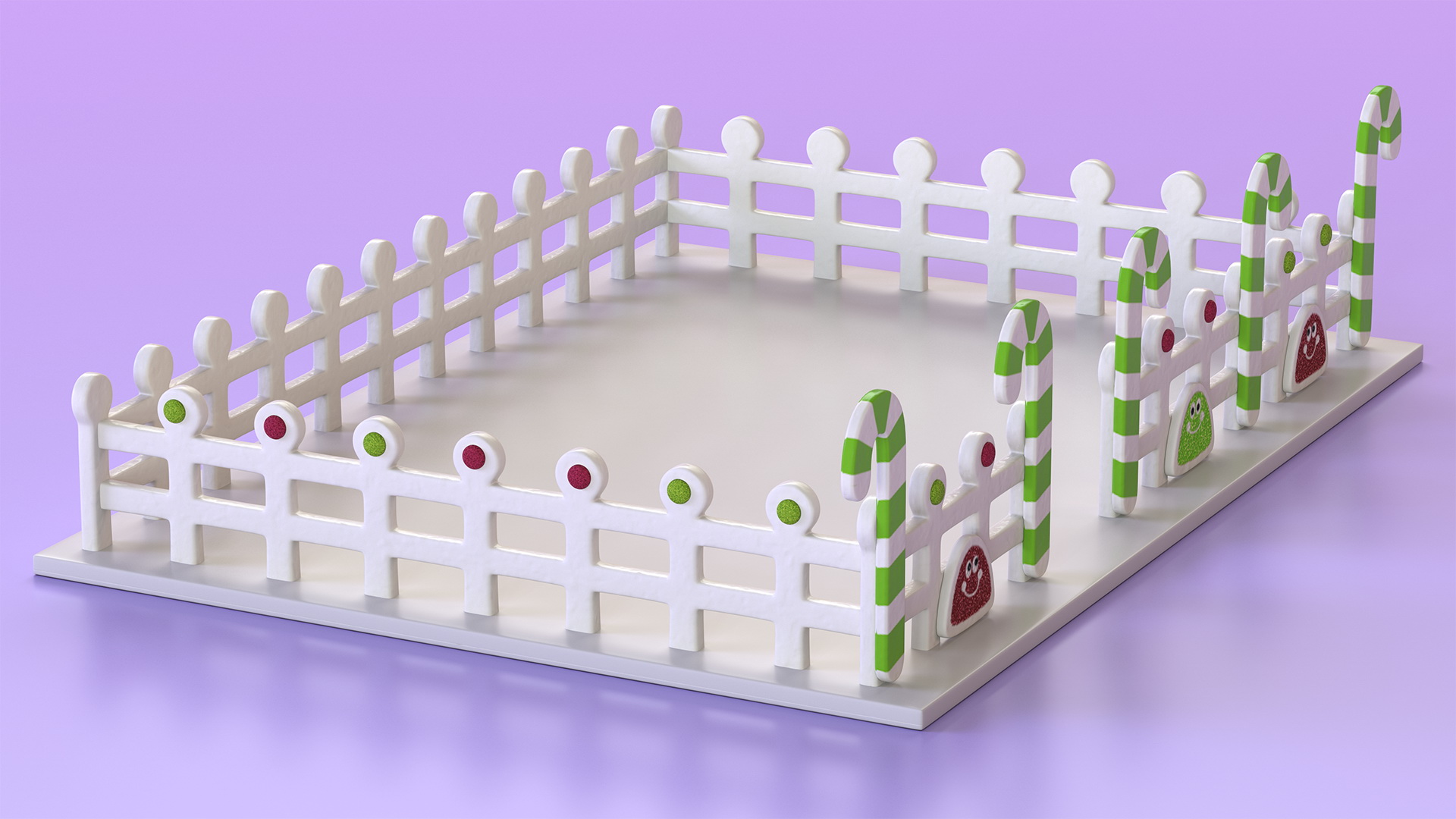 3D Cookie Dough Fence model