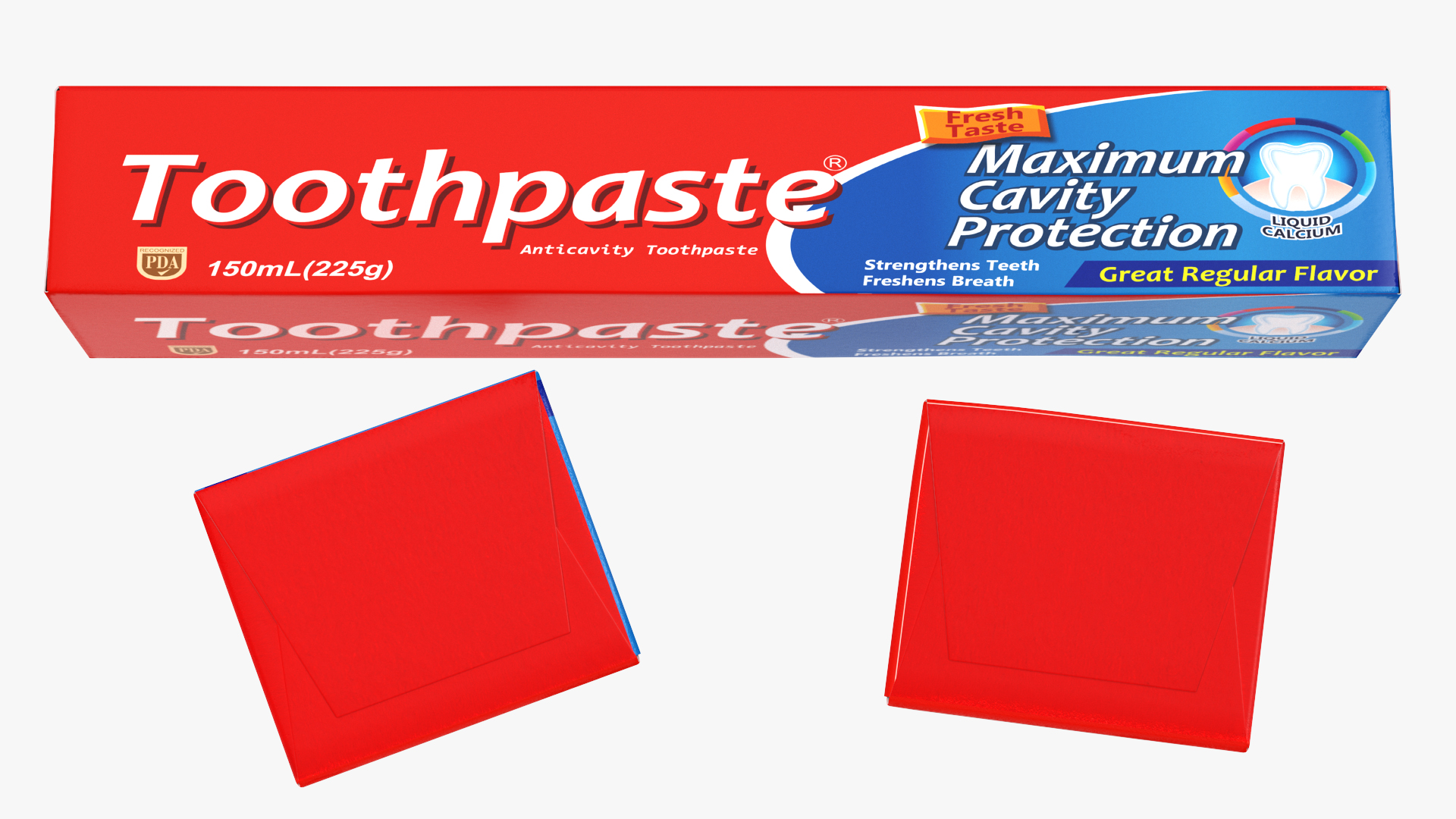 New Toothpaste and Toothbrush 3D model